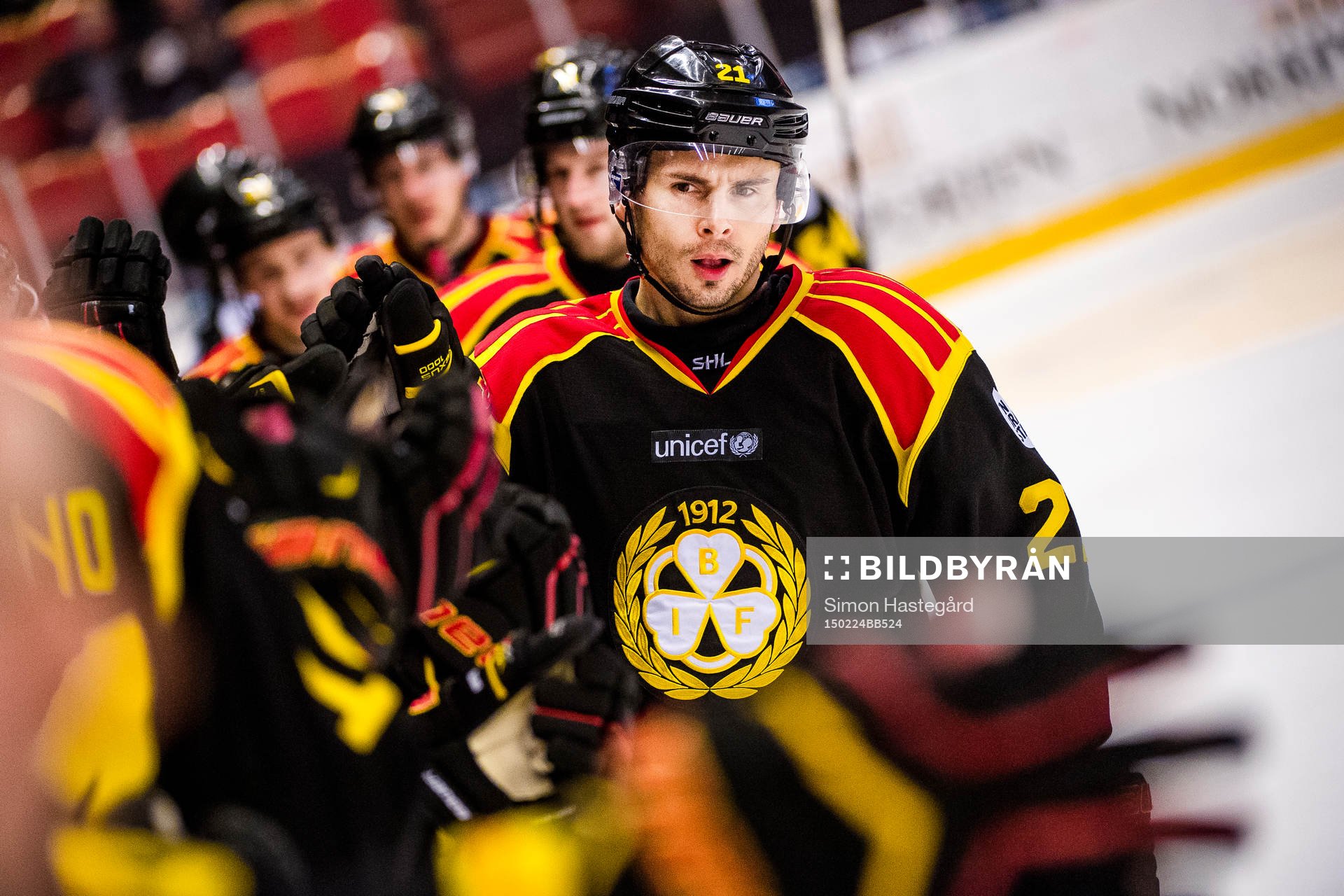 Brynäs Tim Wallace  jublar