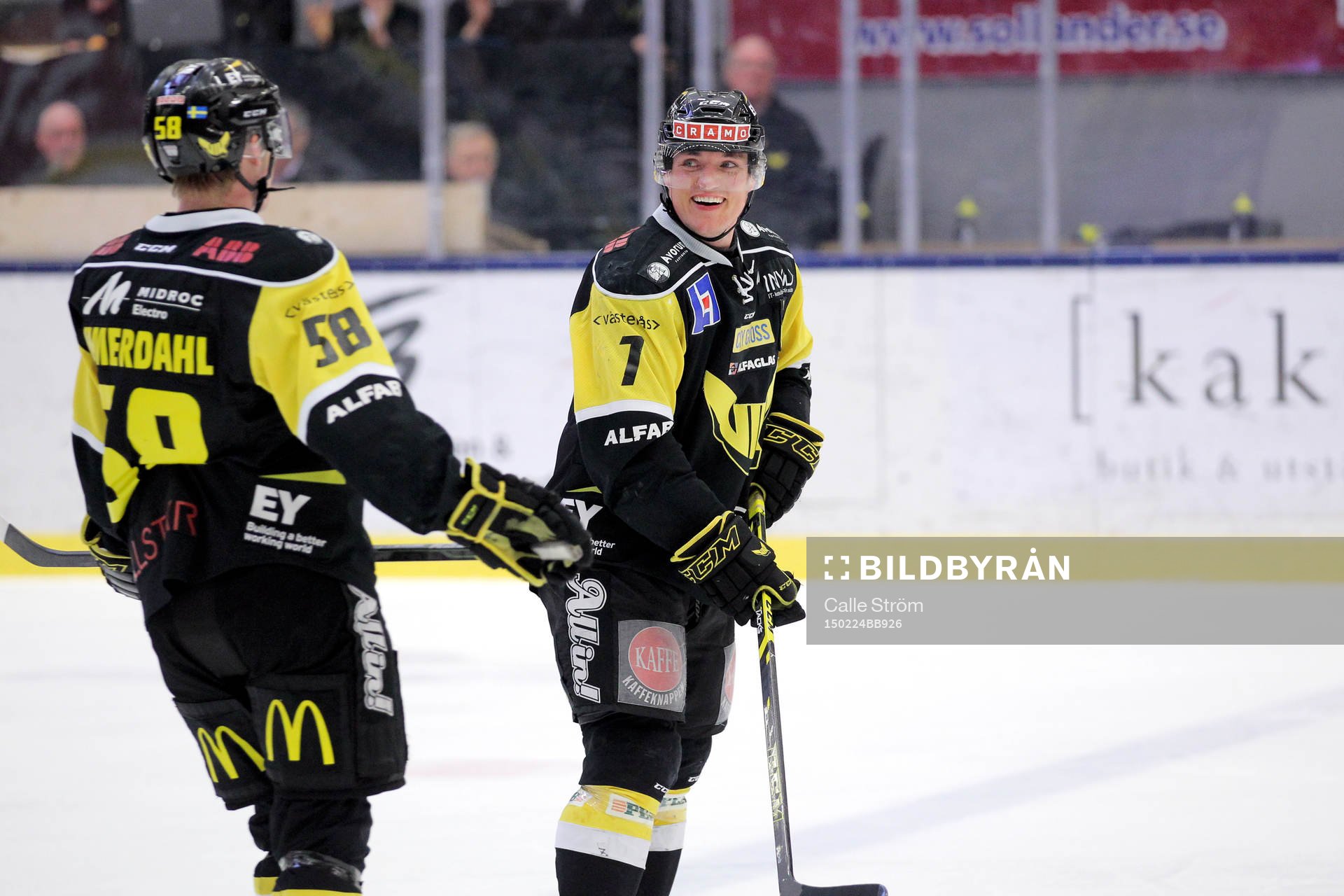 Västerås Nicholas Angell (h) och Jonas Emmerdahl (v)