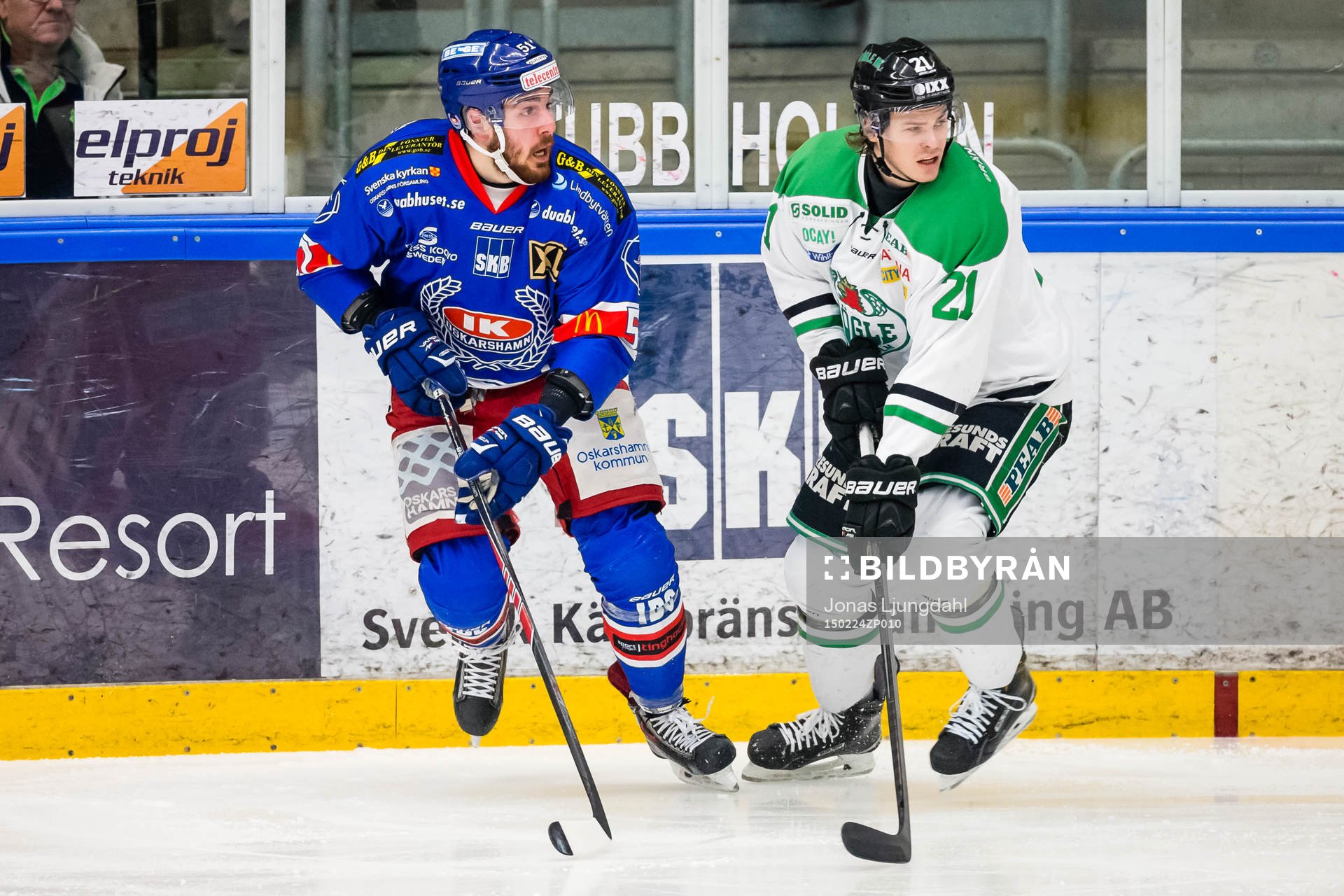 Oskarshamns Marc-Anthony Zanetti och Rögles Emil Molin