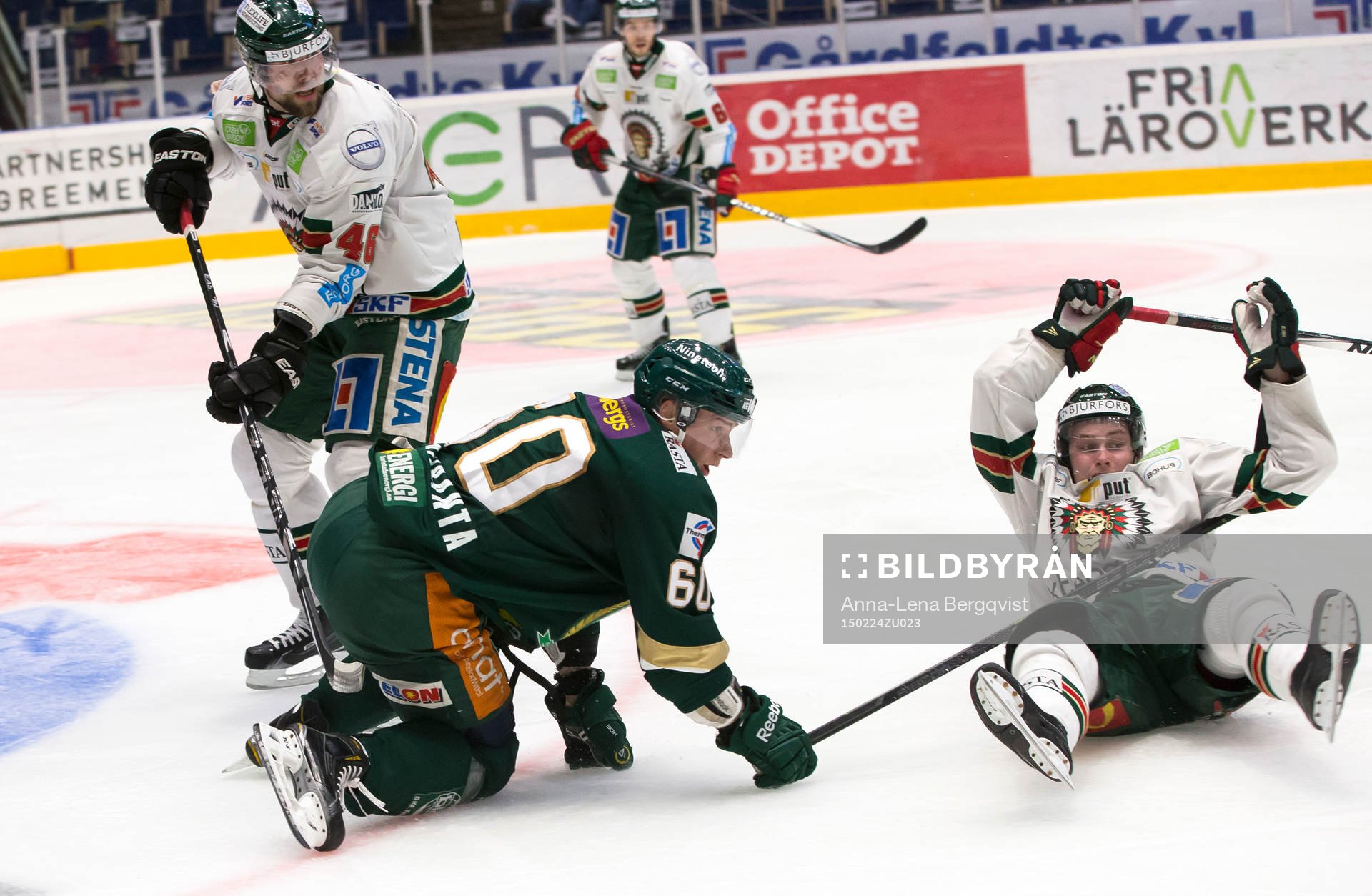Frölundas Christoffer Persson och Färjestads Tero