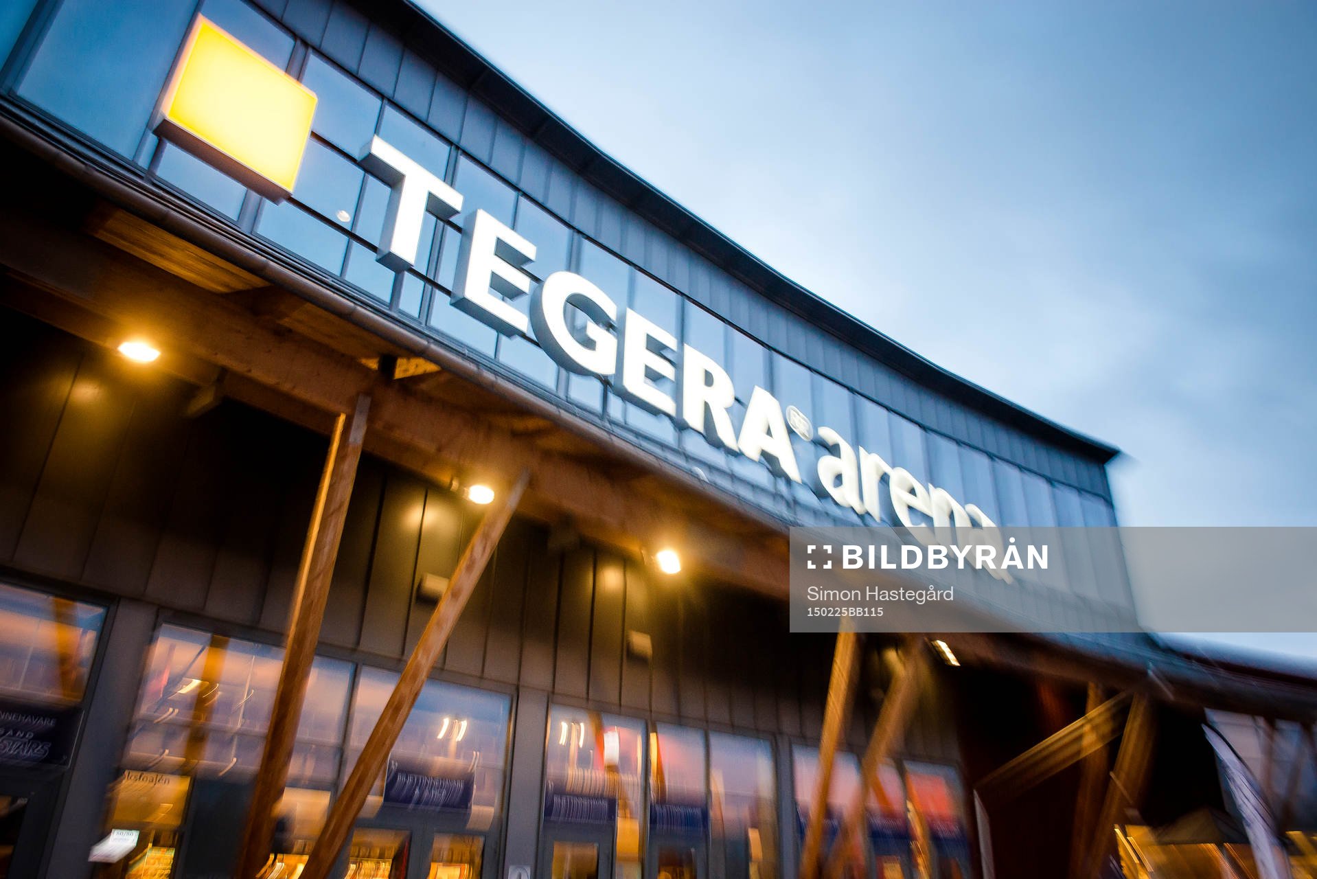 Tegera Arena före ishockeymatchen i SHL mellan Leksand och