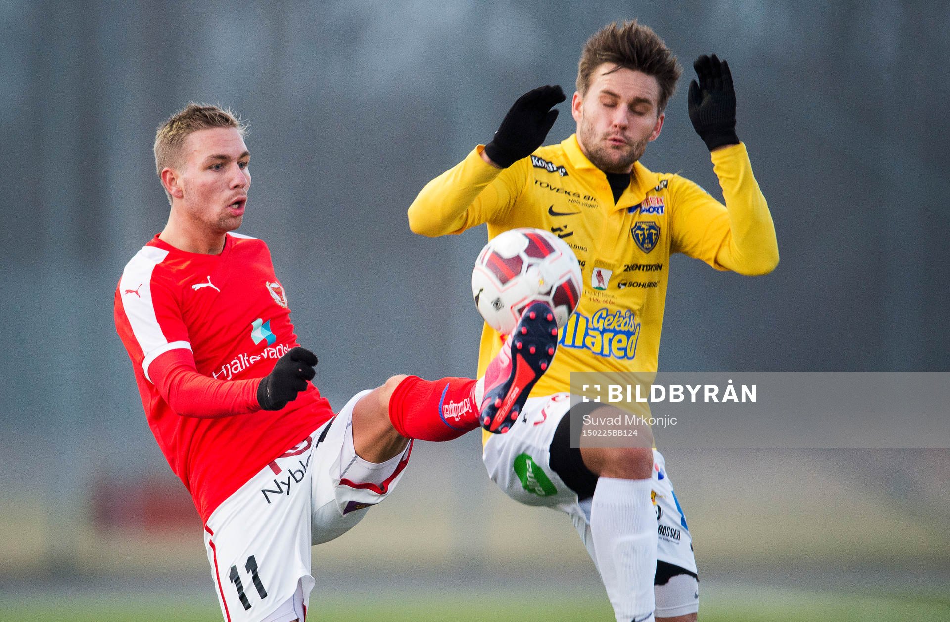 Kalmars Jonathan Ring och Falkenbergs Johannes Vall i