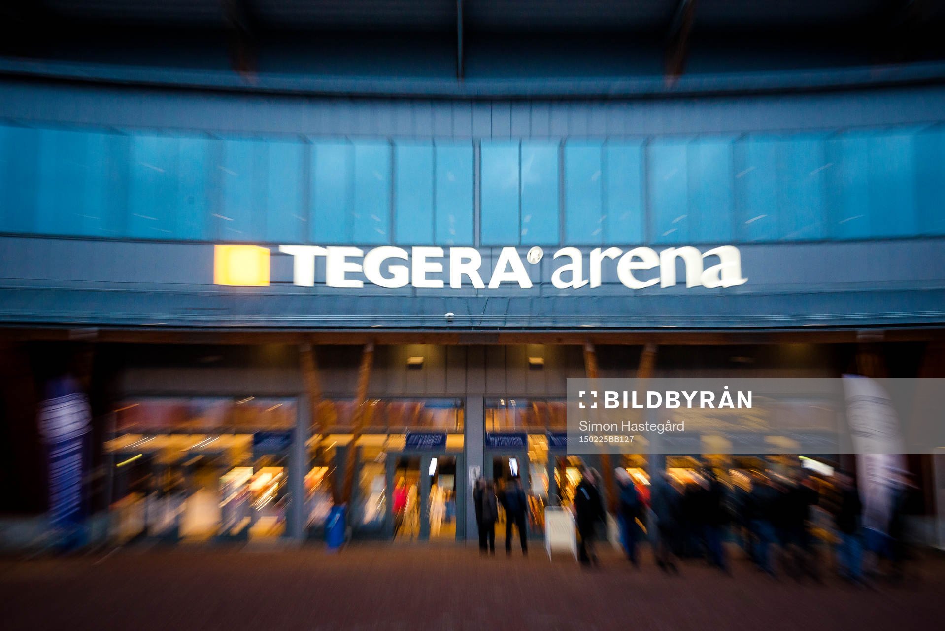Tegera Arena före ishockeymatchen i SHL mellan Leksand och