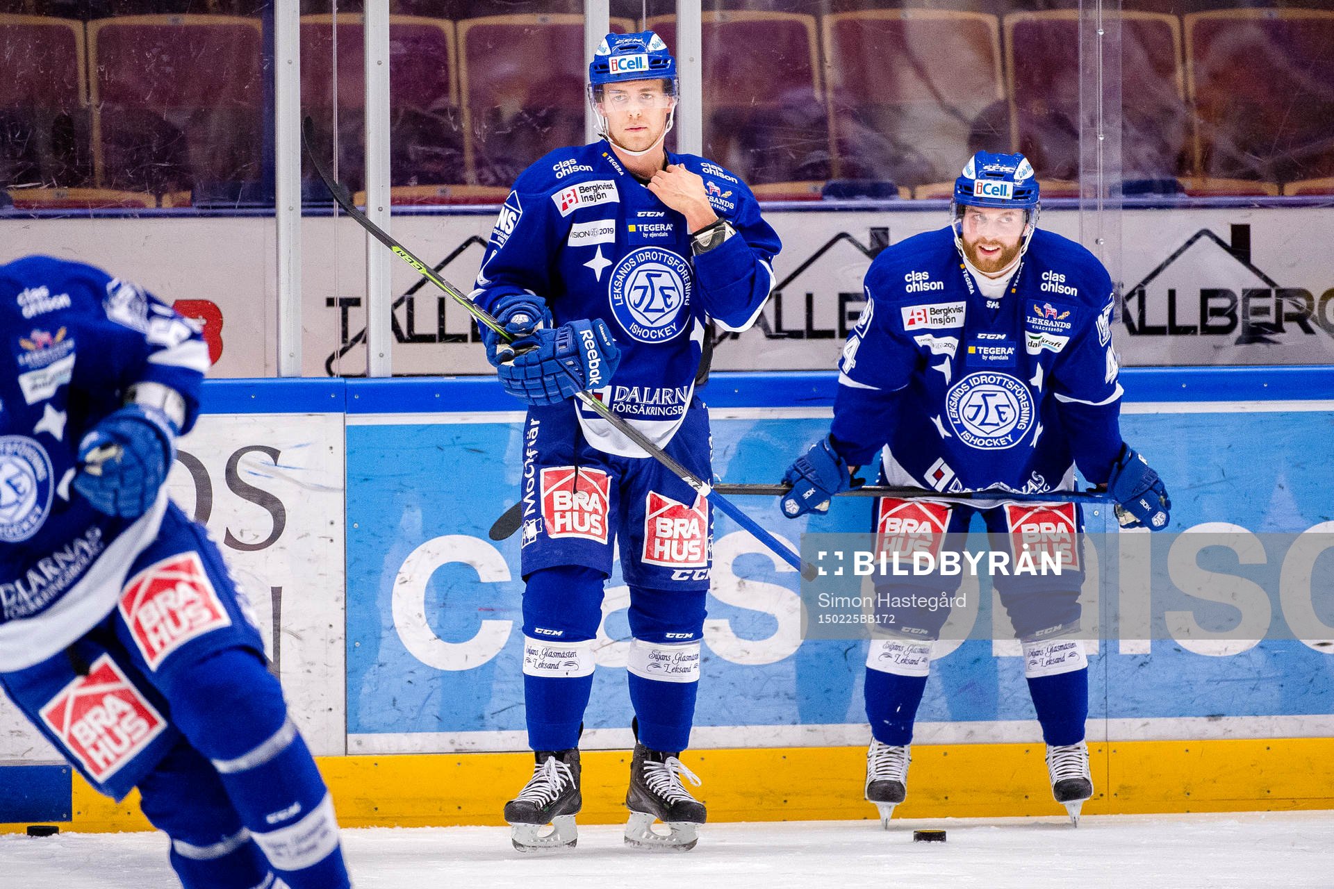 Leksands Patrick Cehlin och Mattias Guter före