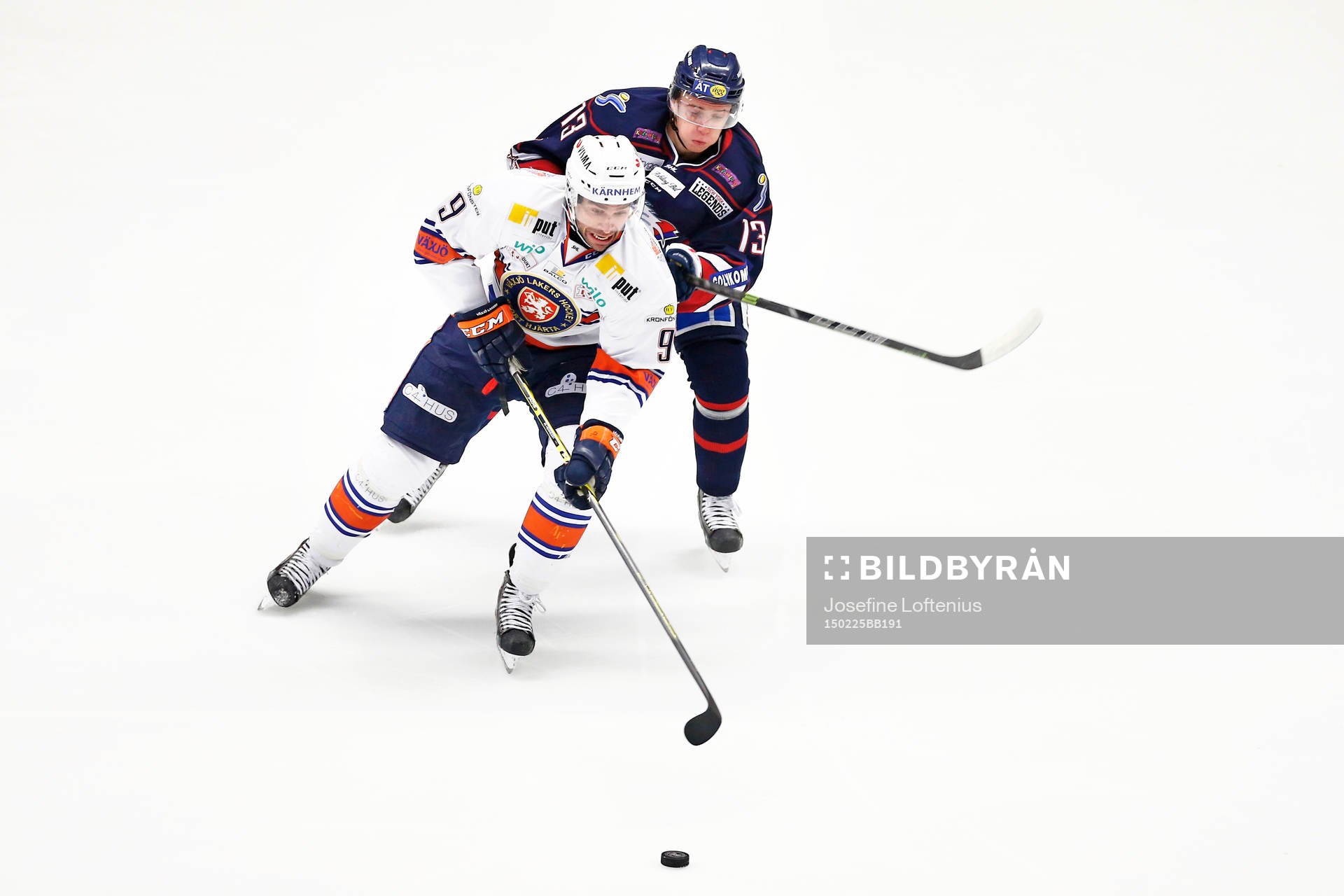 Växjös Josh Hennessy och Linköpings Jakub Vrana