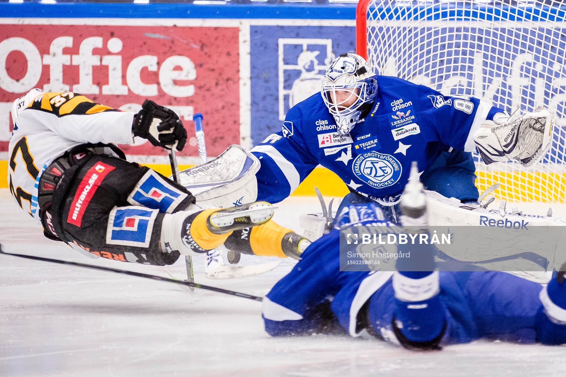 Leksands målvakt Joakim Lundström