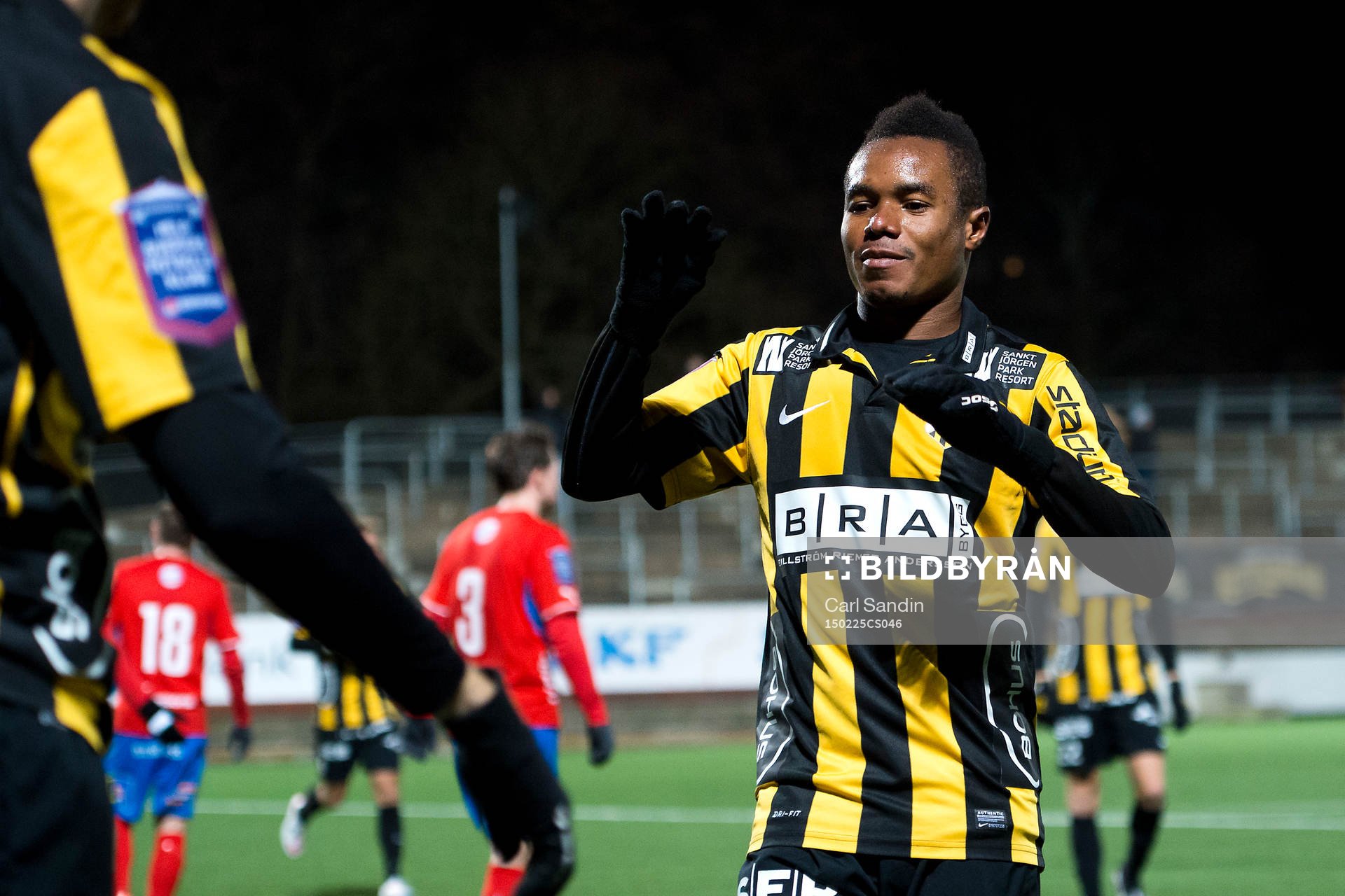 Häckens Nasiru Mohammed jublar