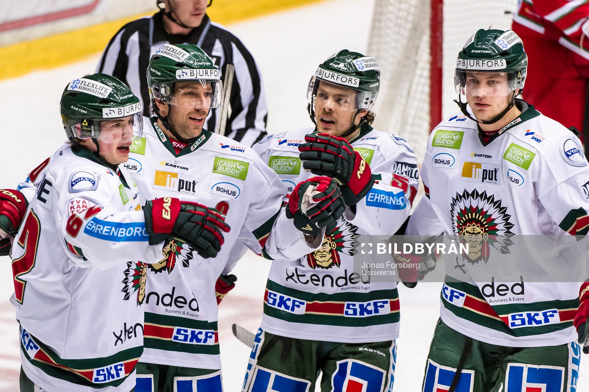 Frölundas Artturi Lehkonen, Joel Lundqvist, Mats Rosseli