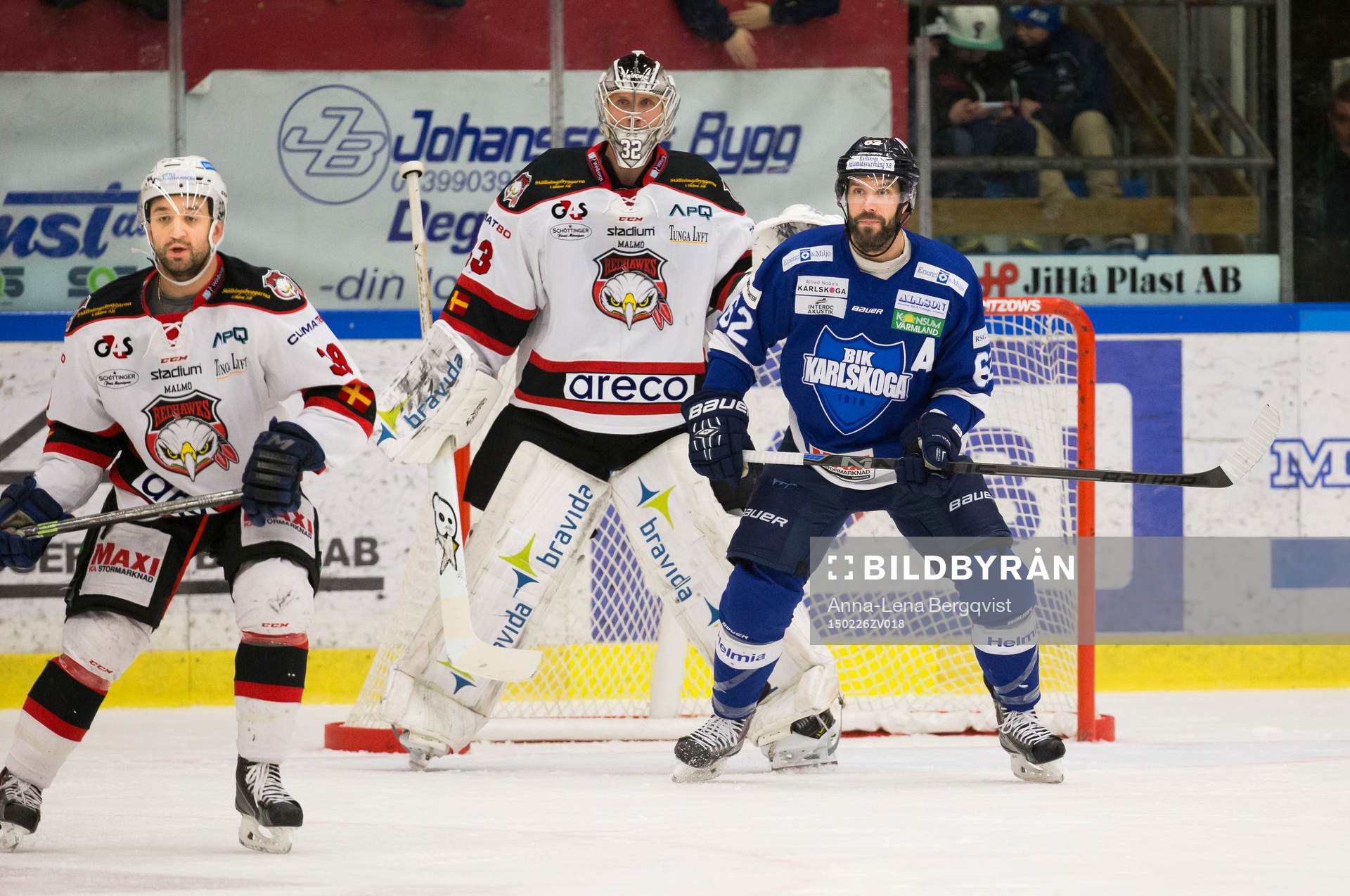 Malmö Redhawks Eric Himelfarb och Karlskogas Daniel