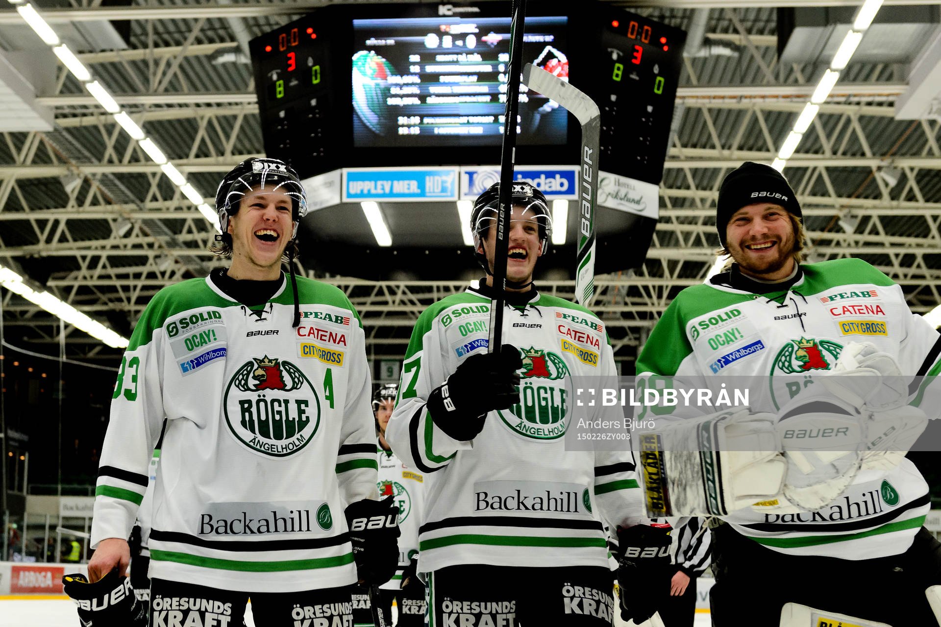 Rögles Niklas Hansson, Rasmus Bengtsson och målvakt