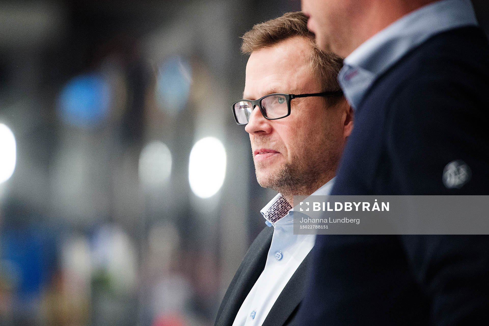 Leksands tränare Sjur Robert Nilsen tittar på