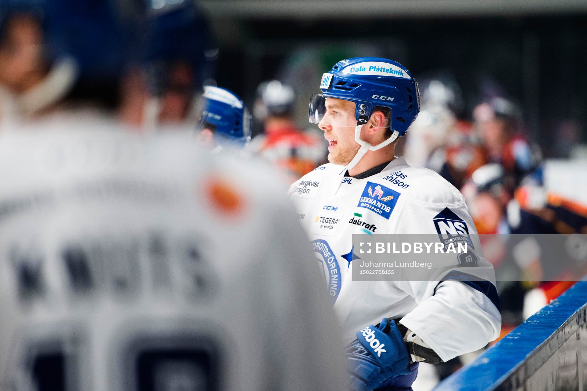 Leksands Patrick Cehlin värmer upp