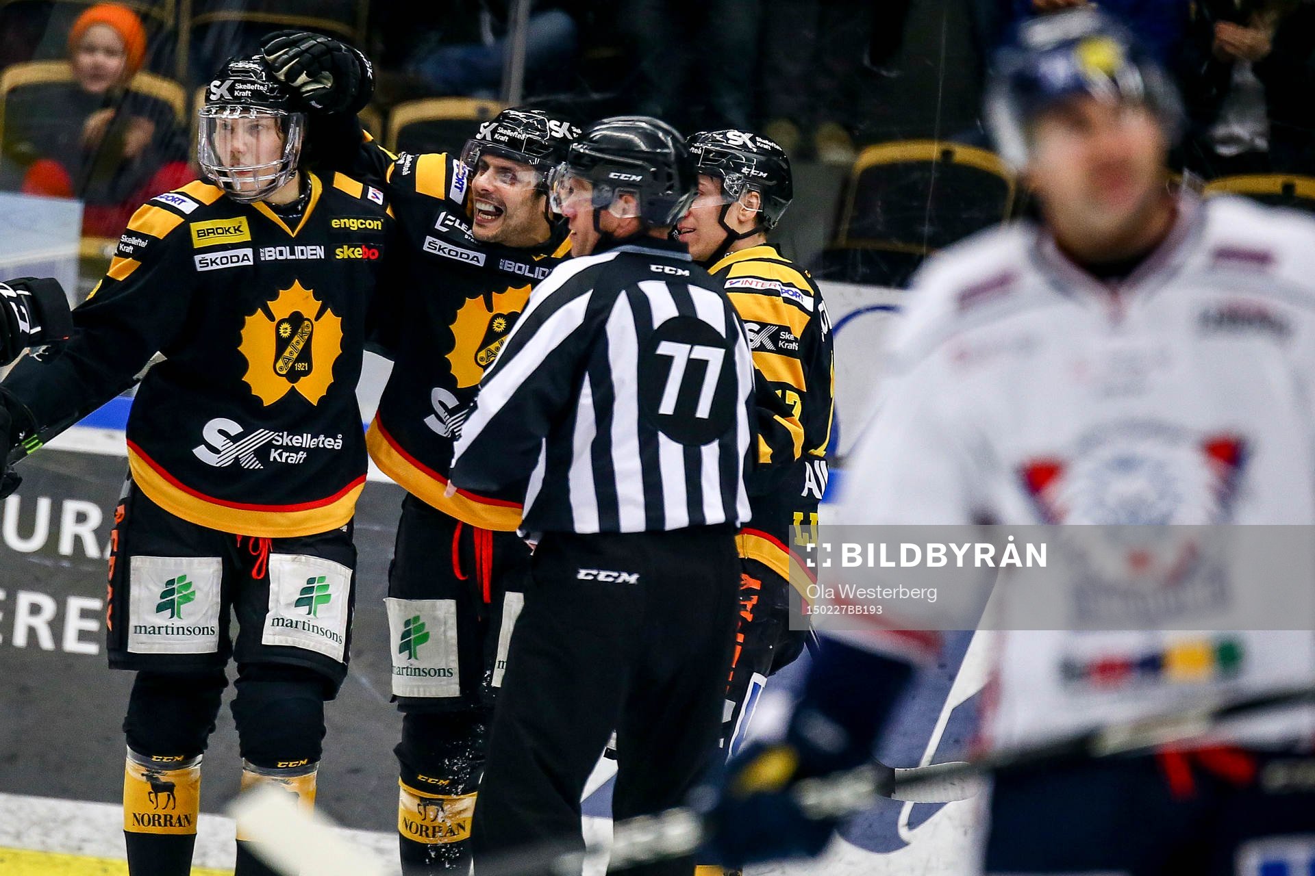 Skellefteås Daniel Widing jublar