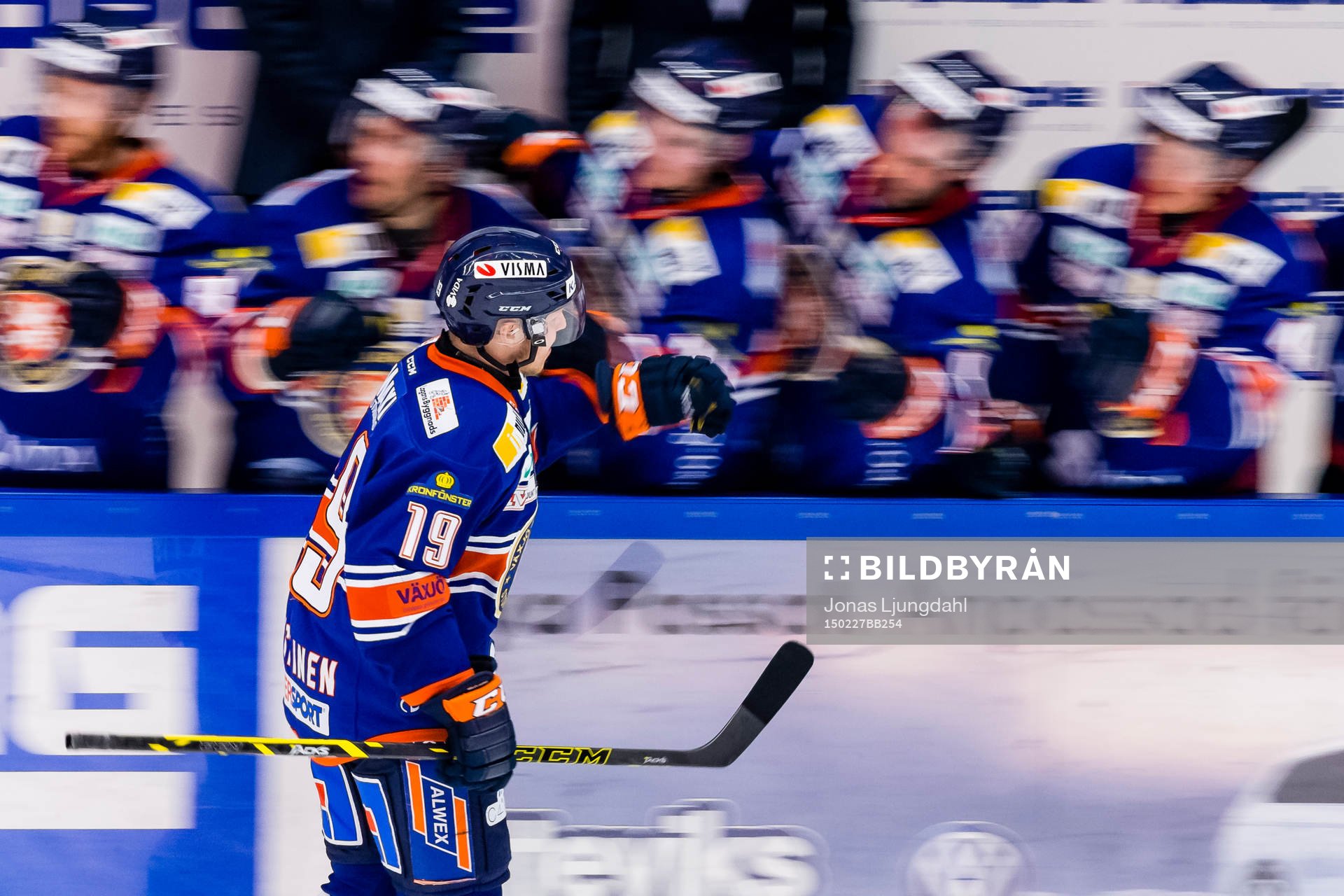 Växjös Tuomas Kiiskinen firar