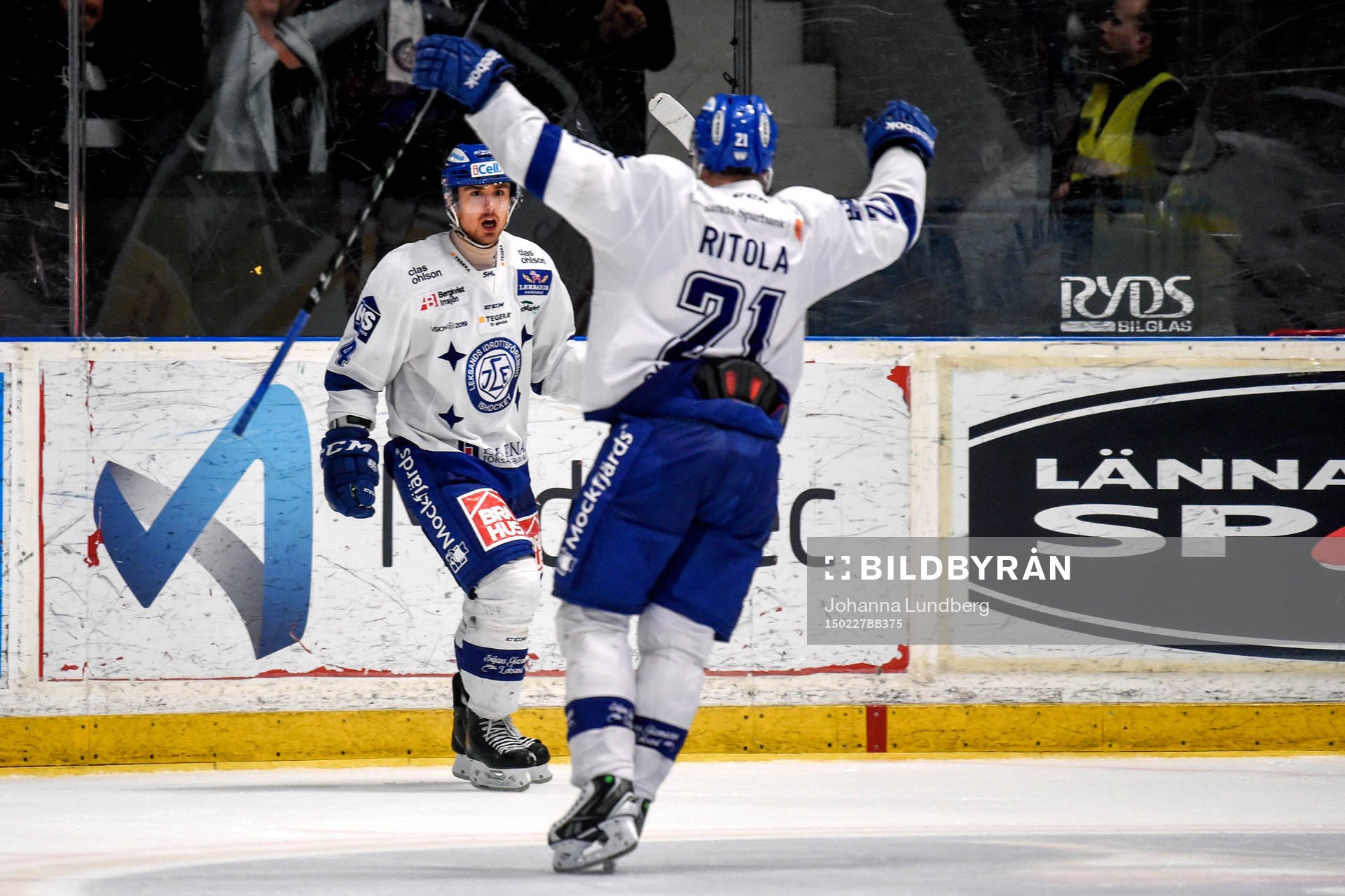 Leksands Robin Gartner jublar