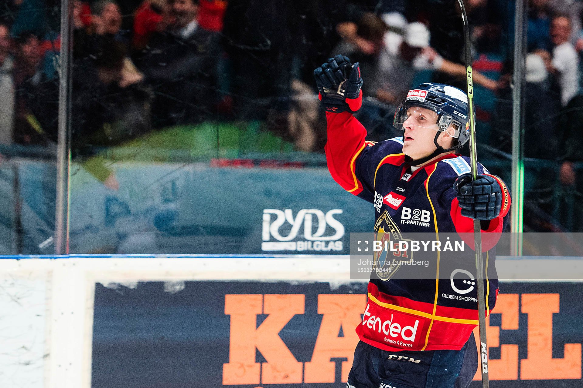 Djurgårdens Marcus Sörensen jublar
