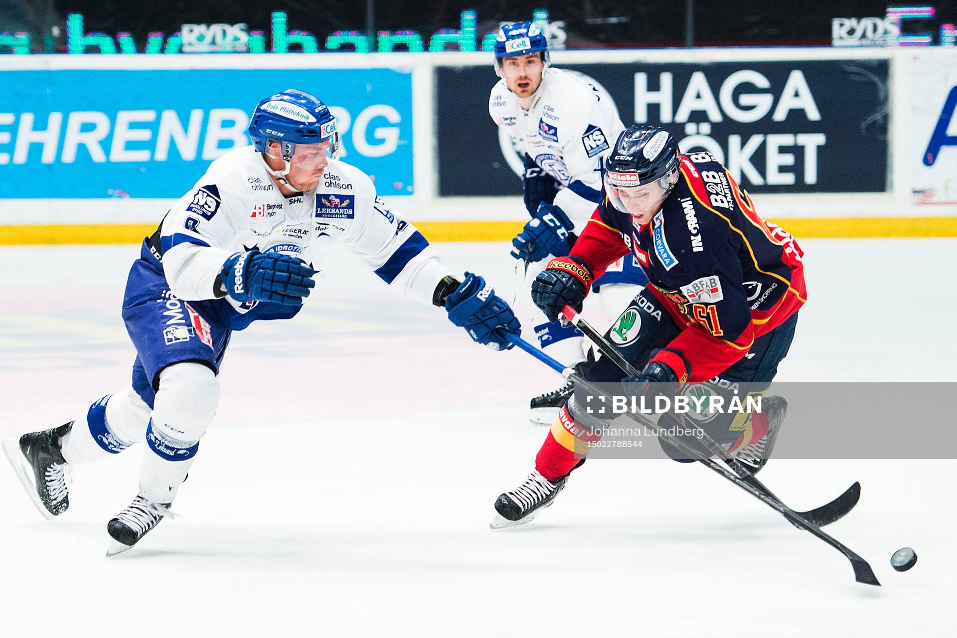 Leksands Patrick Cehlin och Djurgårdens Markus Ljungh i