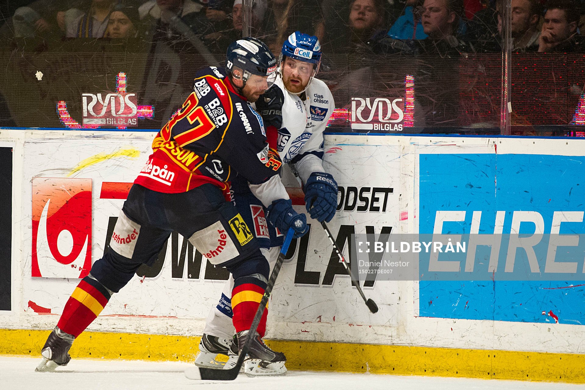 Djurgårdens Mikael Samuelsson och Leksands Mattias Ritola