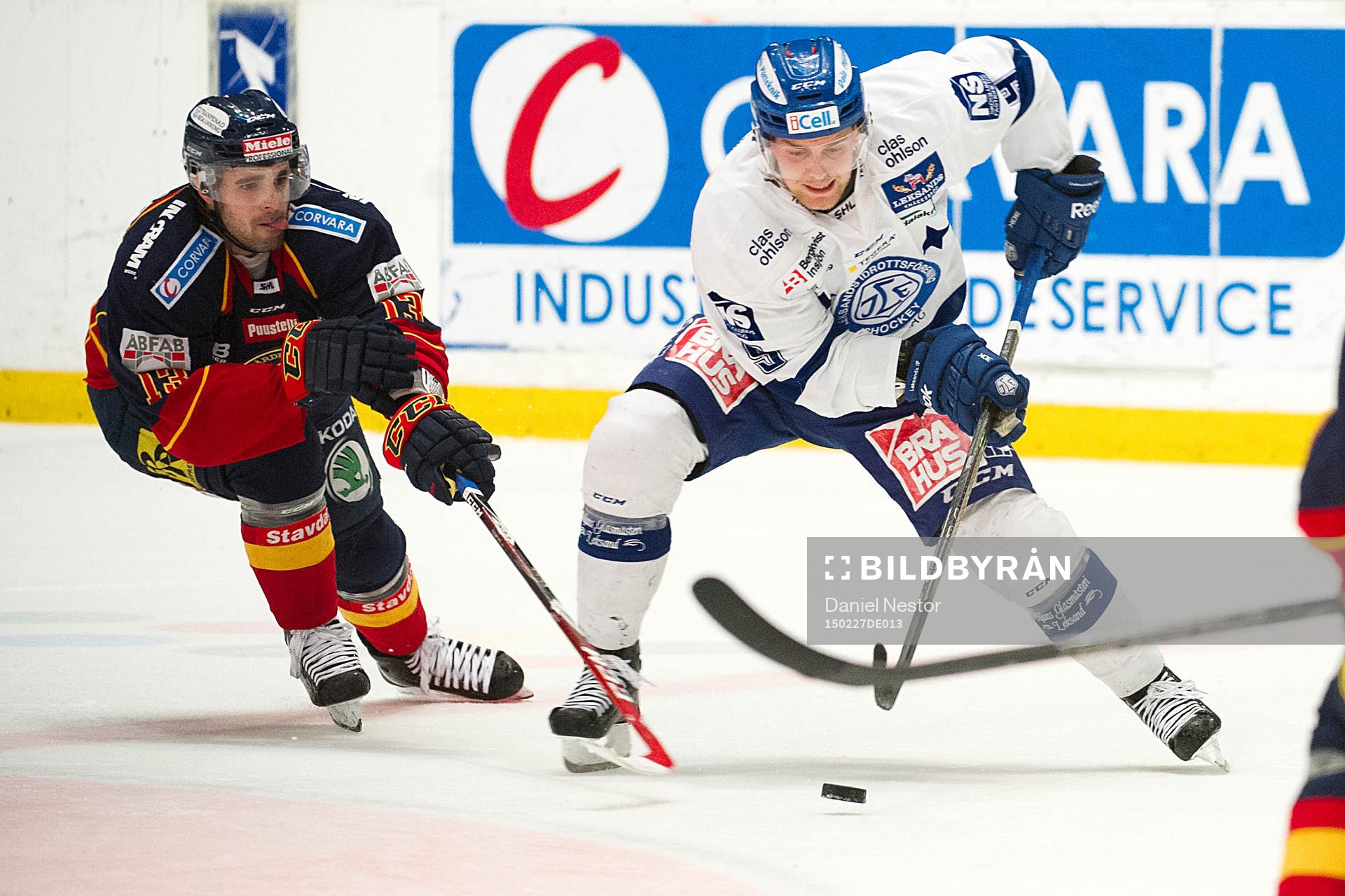 Leksands Patrick Cehlin och Djurgårdens Damien Fleury