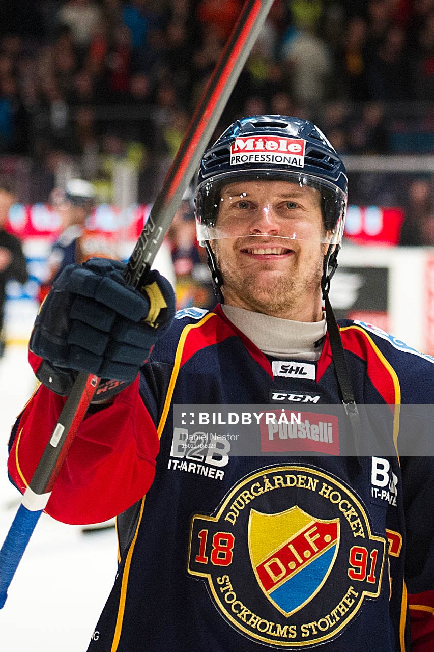 Djurgårdens Joakim Eriksson jublar