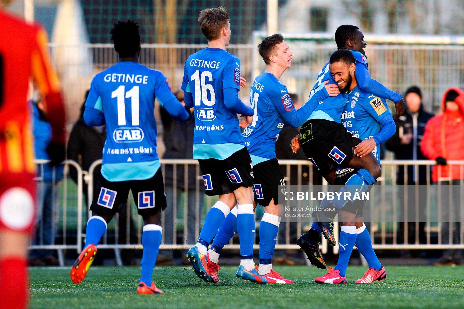 Halmstads Kwame Karikari jublar