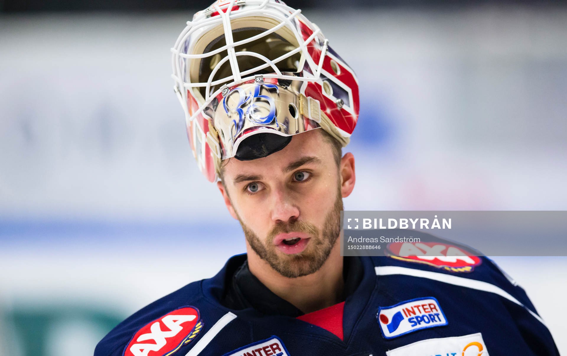 Södertäljes målvakt Tim Sandberg