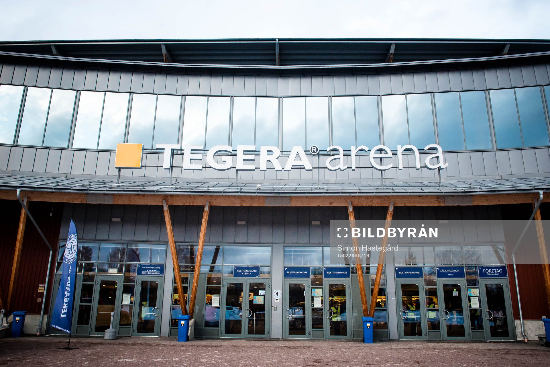 Tegera Arena före ishockeymatchen i SHL mellan Leksand och