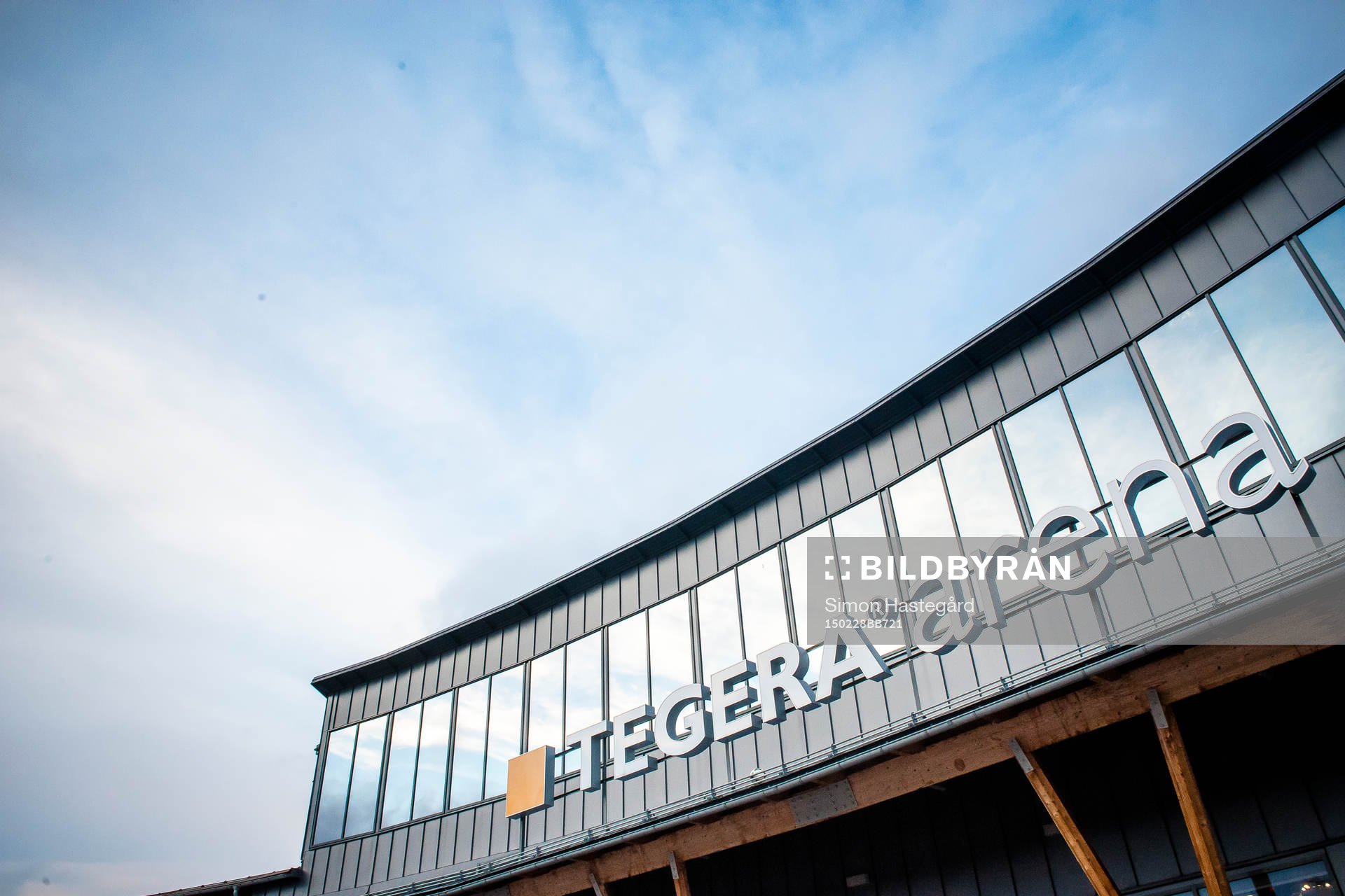 Tegera Arena före ishockeymatchen i SHL mellan Leksand och