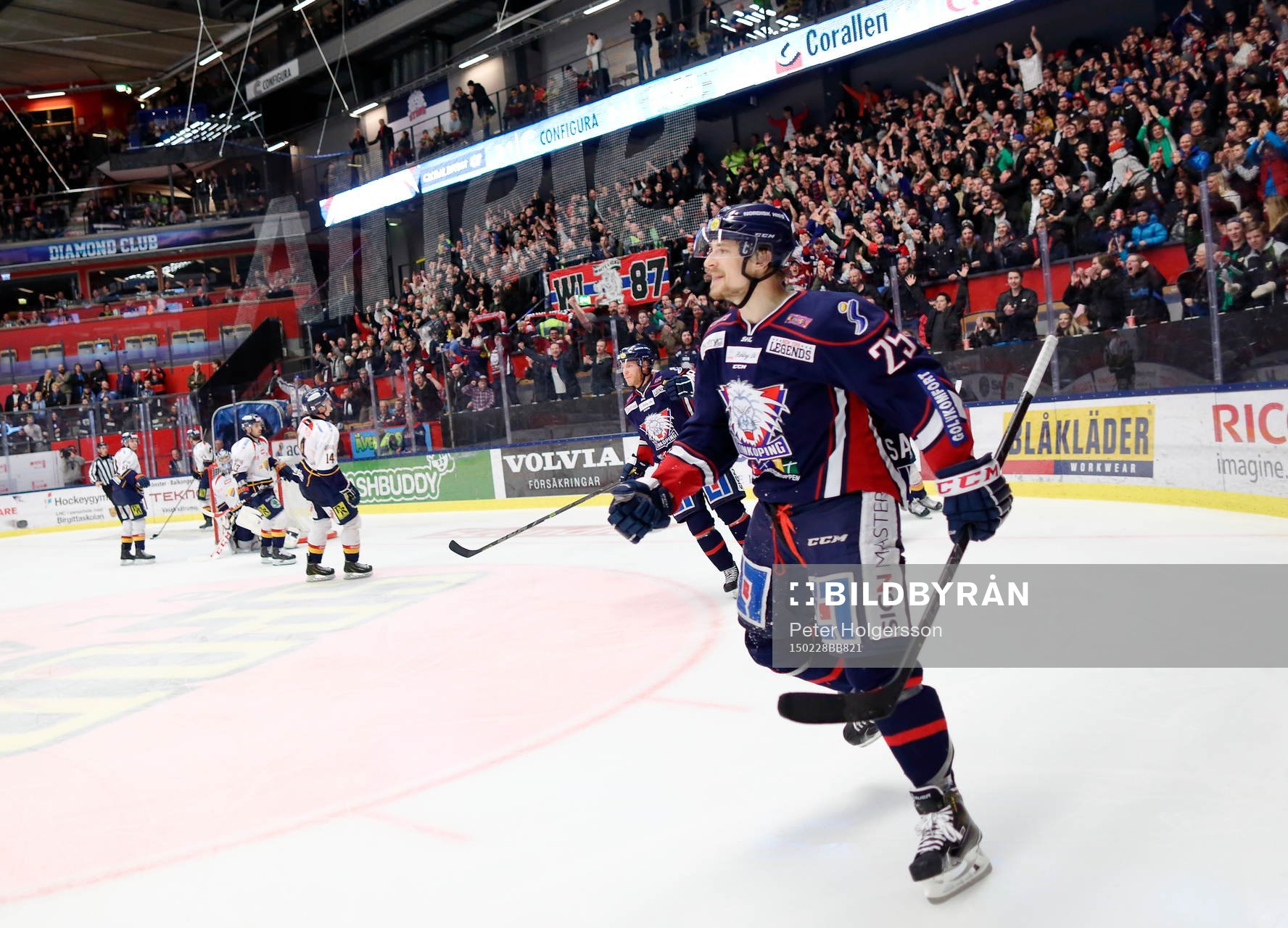 Linköpings Johannes Salmonsson jublar