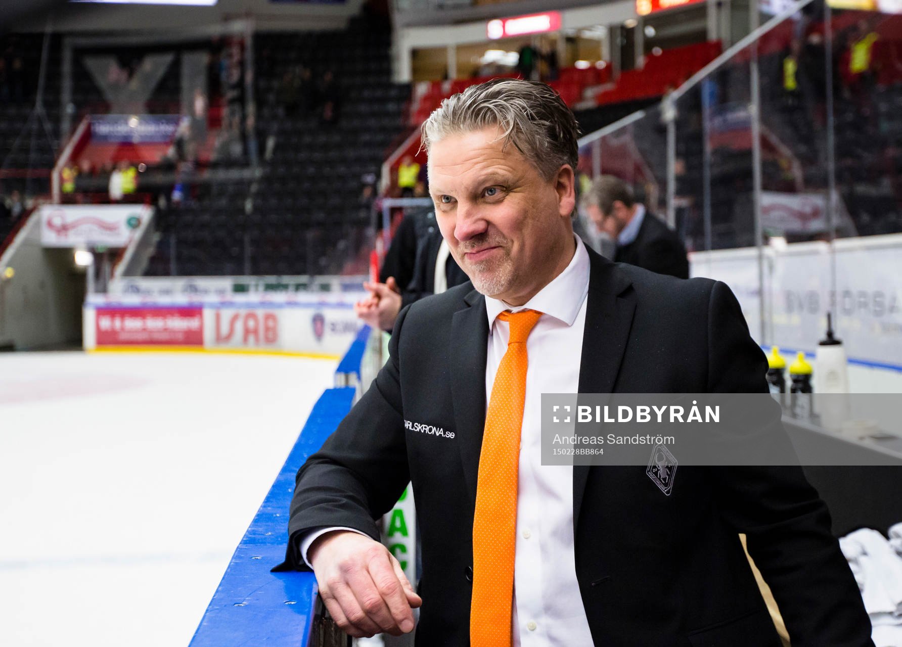 Karlskronas tränare Per Hånberg ser nöjd ut