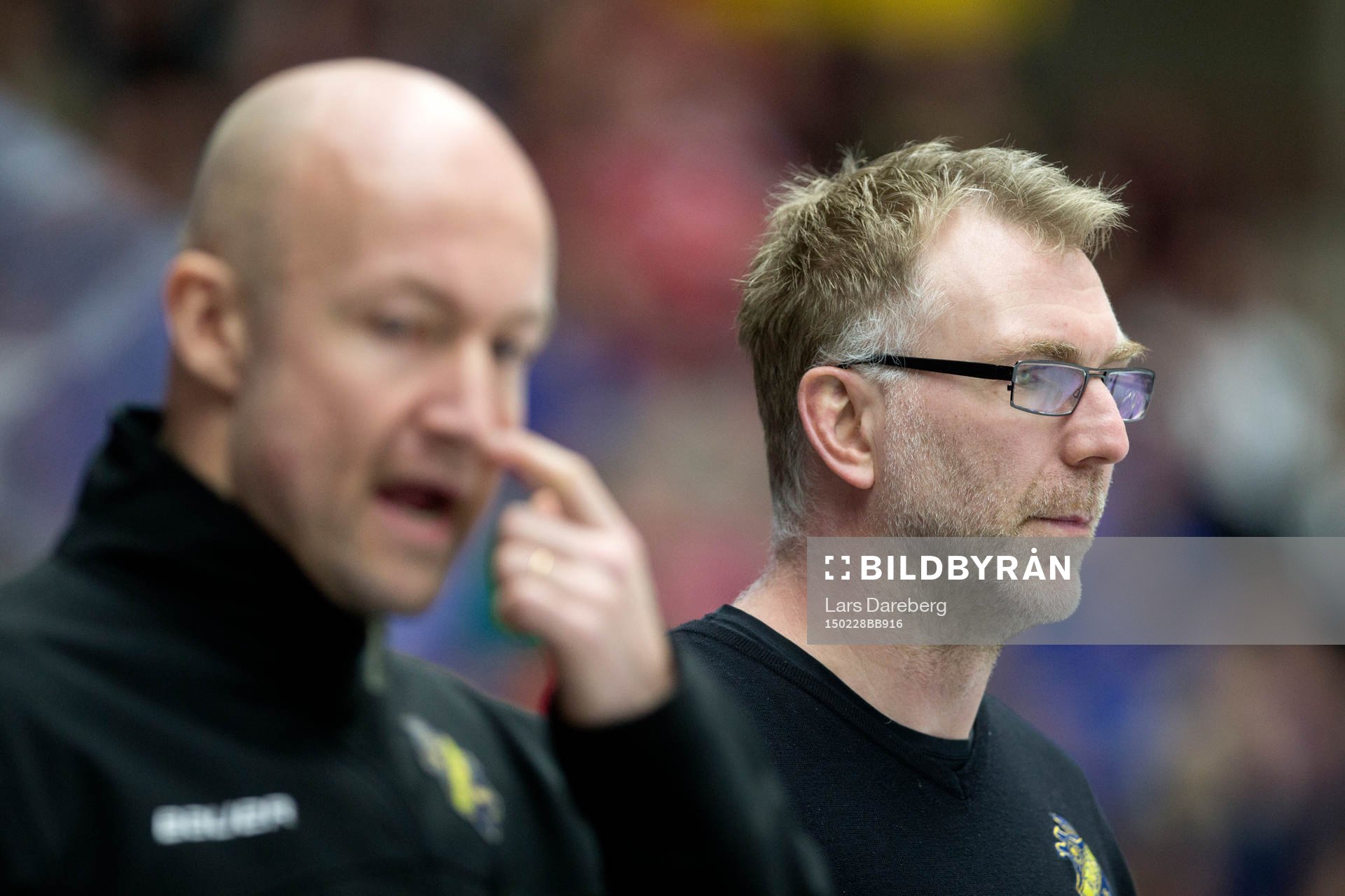 s tränare Peter Nordström och assisterande tränare