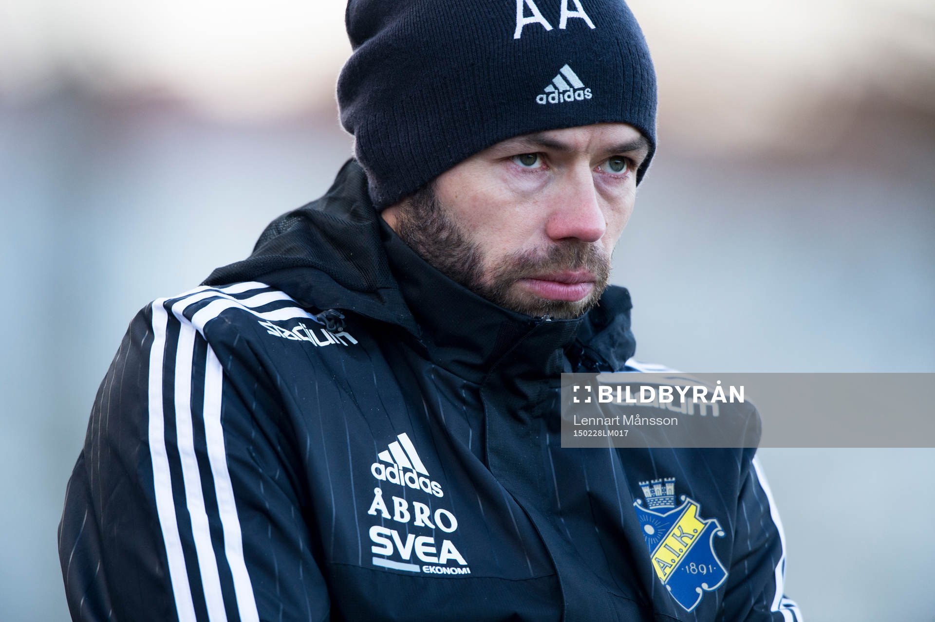s tränare Andreas Alm i matchen i Svenska cupen mellan