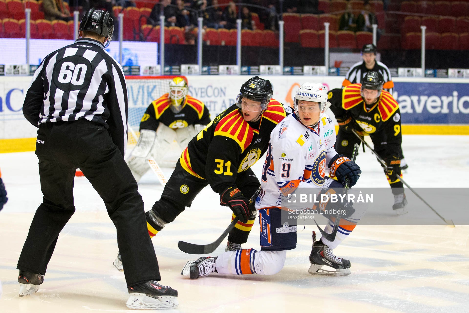 Brynäs Daniel Mannberg och Växjös Josh Hennesy