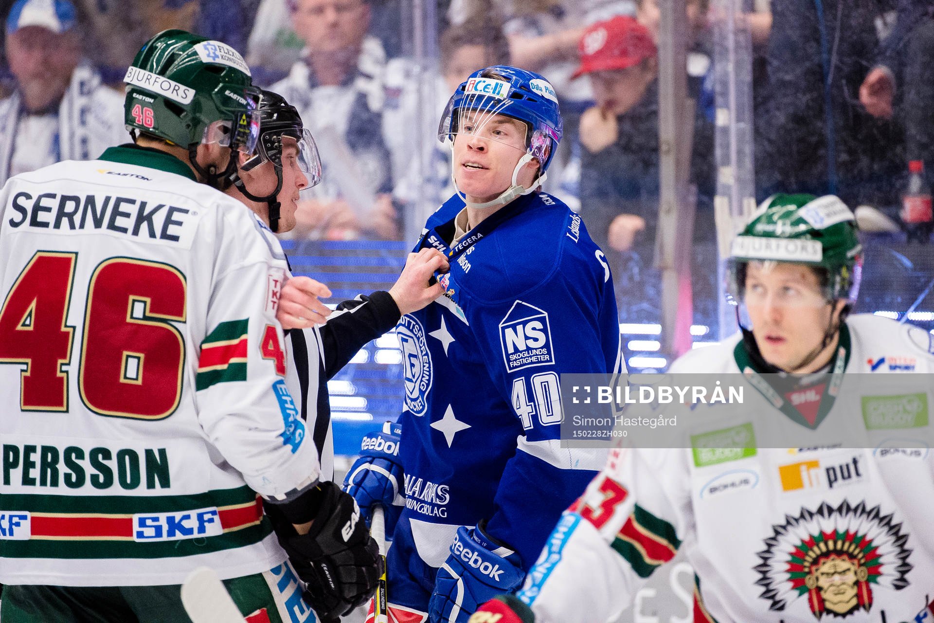 Leksands Tomi Sallinen i bråk med Frölundas Christoffer