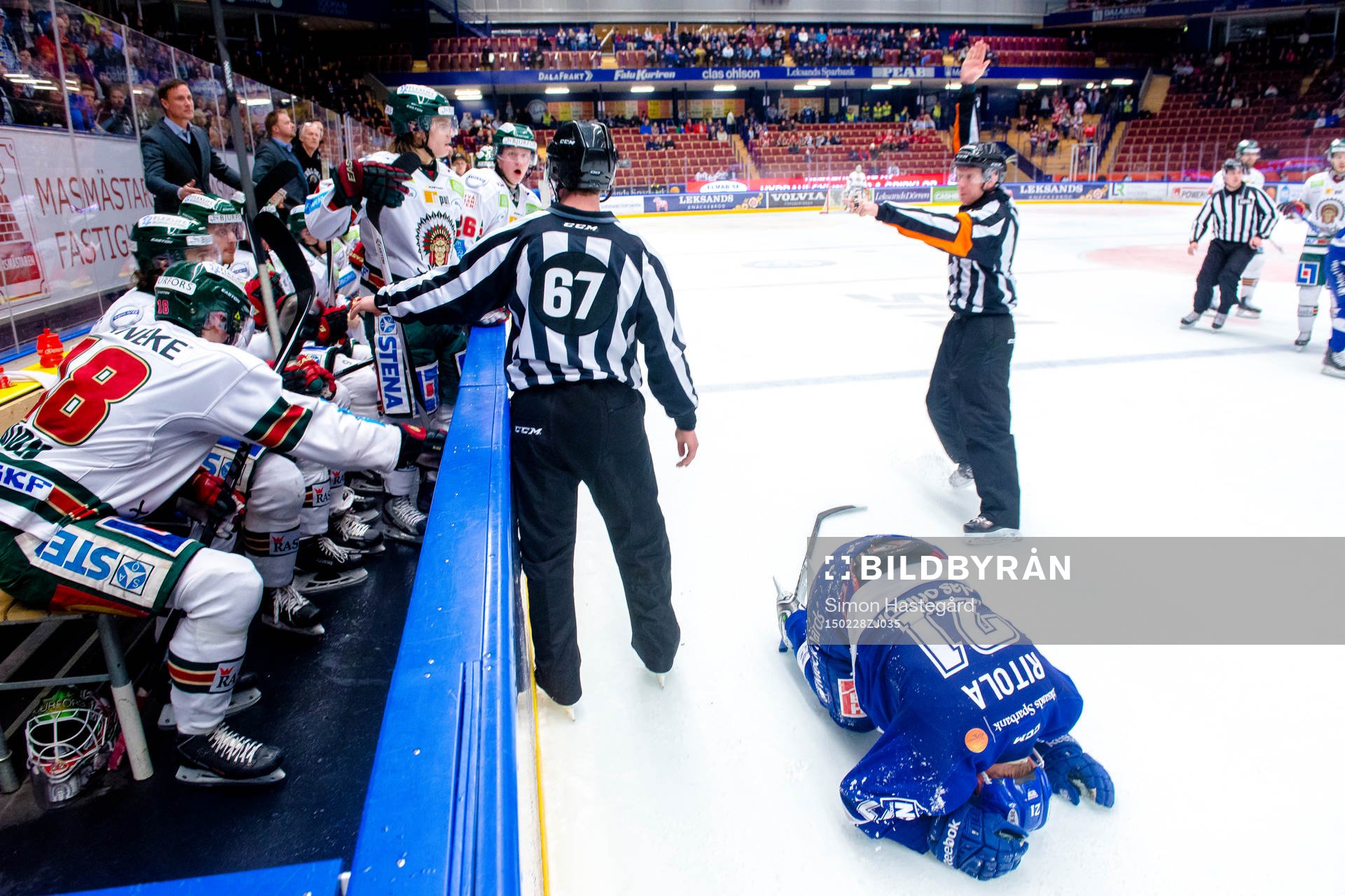 Leksands Mattias Ritola skadas