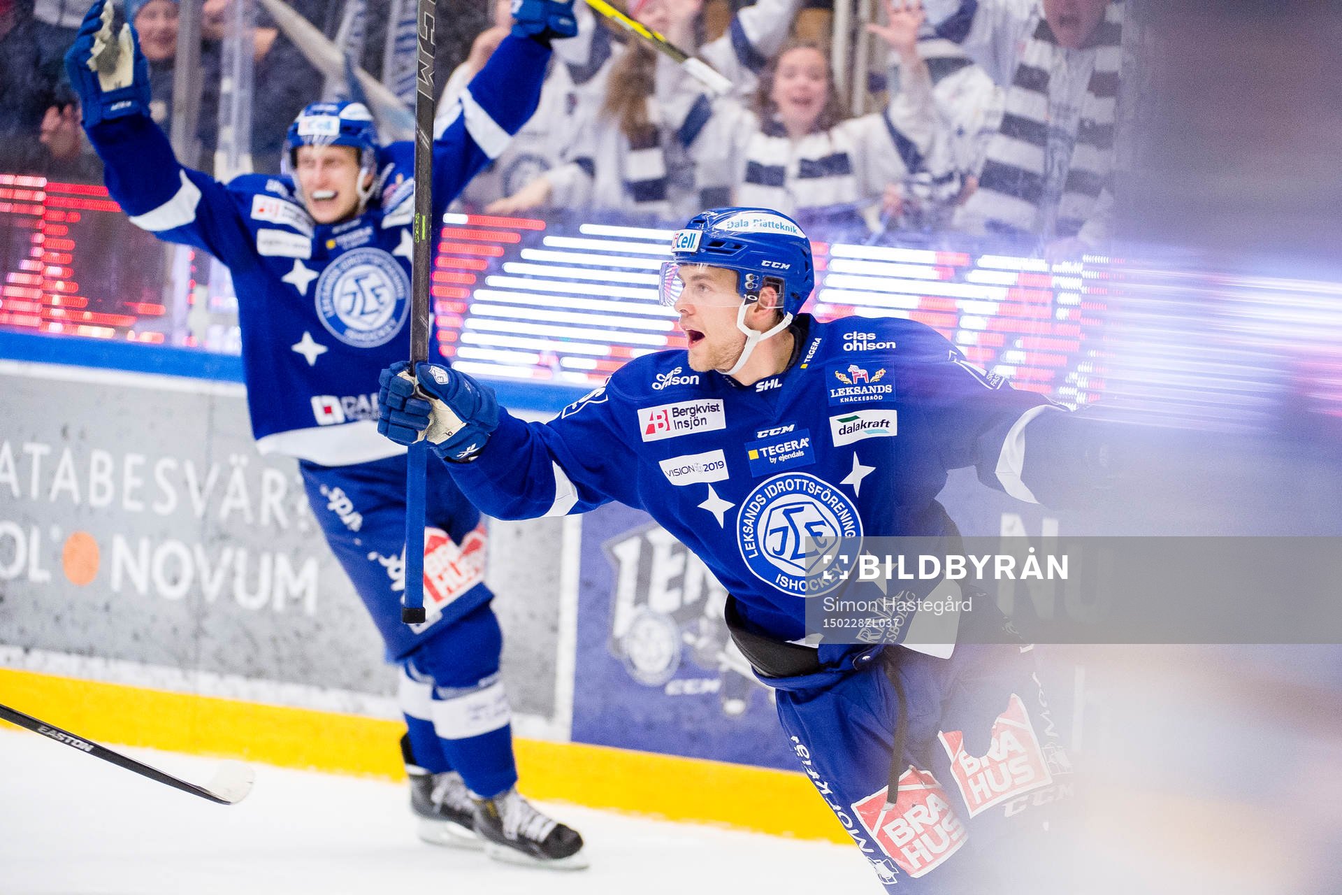 Leksands Patrick Cehlin jublar