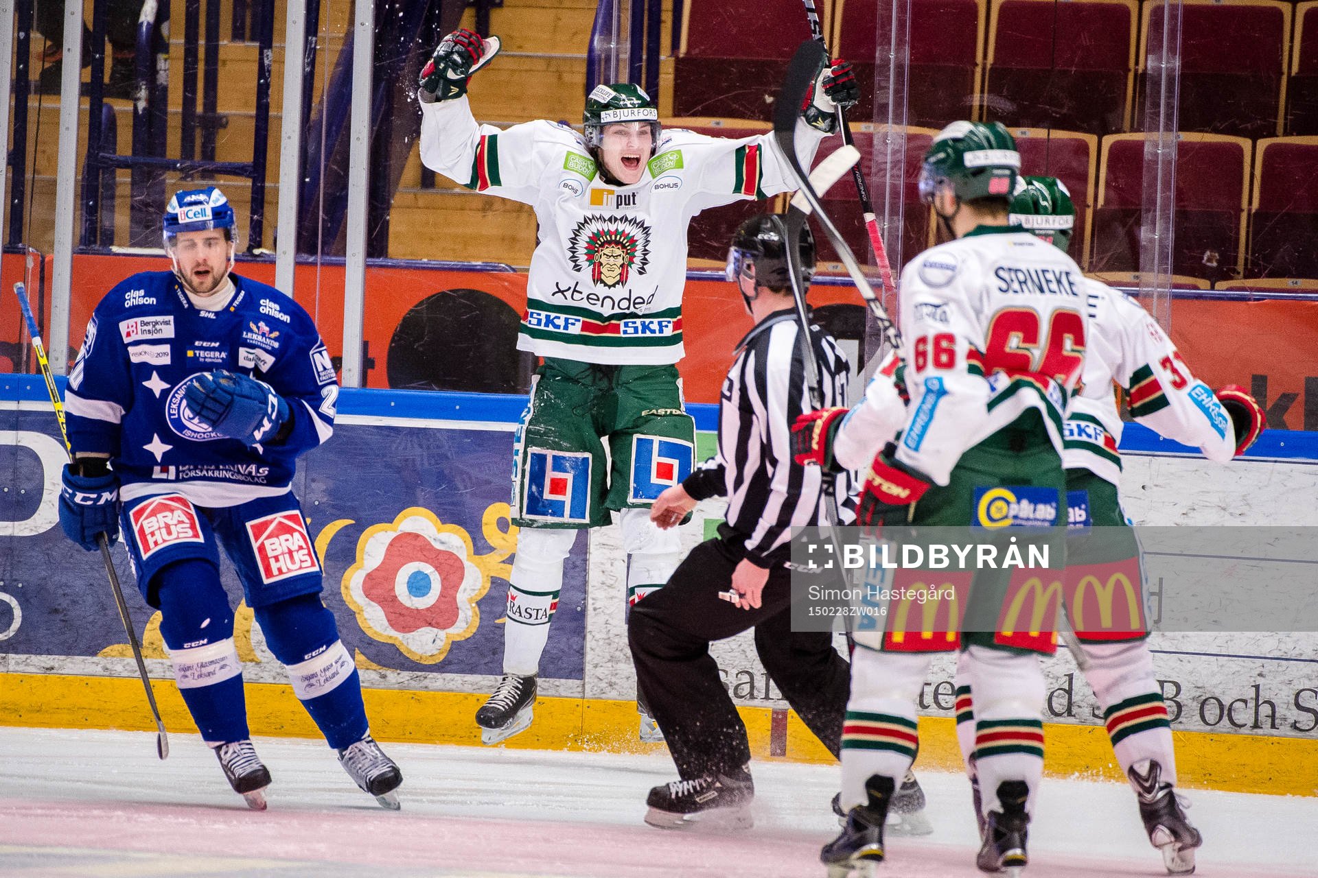Frölundas Anton Blidh jublar