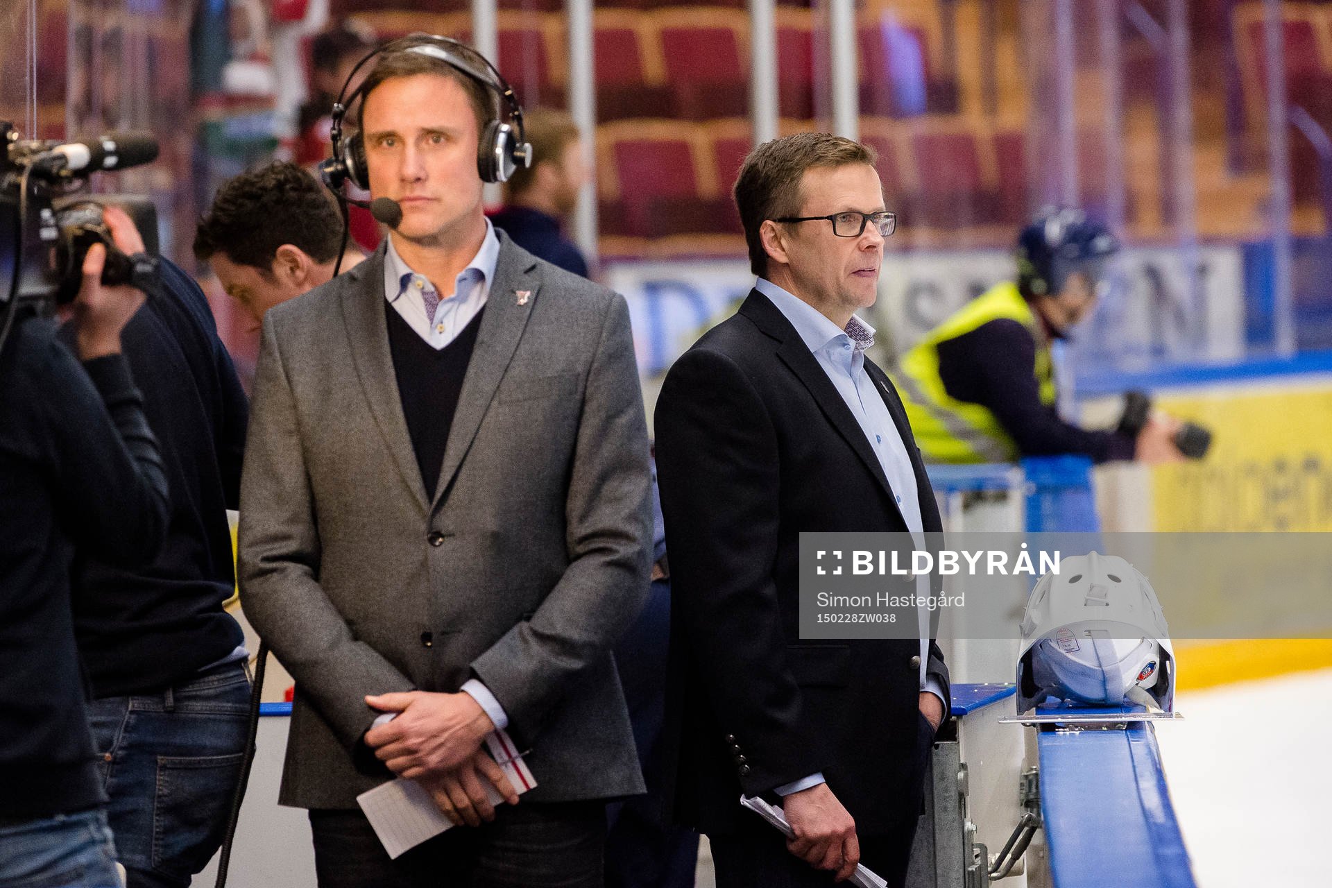 Frölundas tränare Roger Rönnberg och Leksands tränare