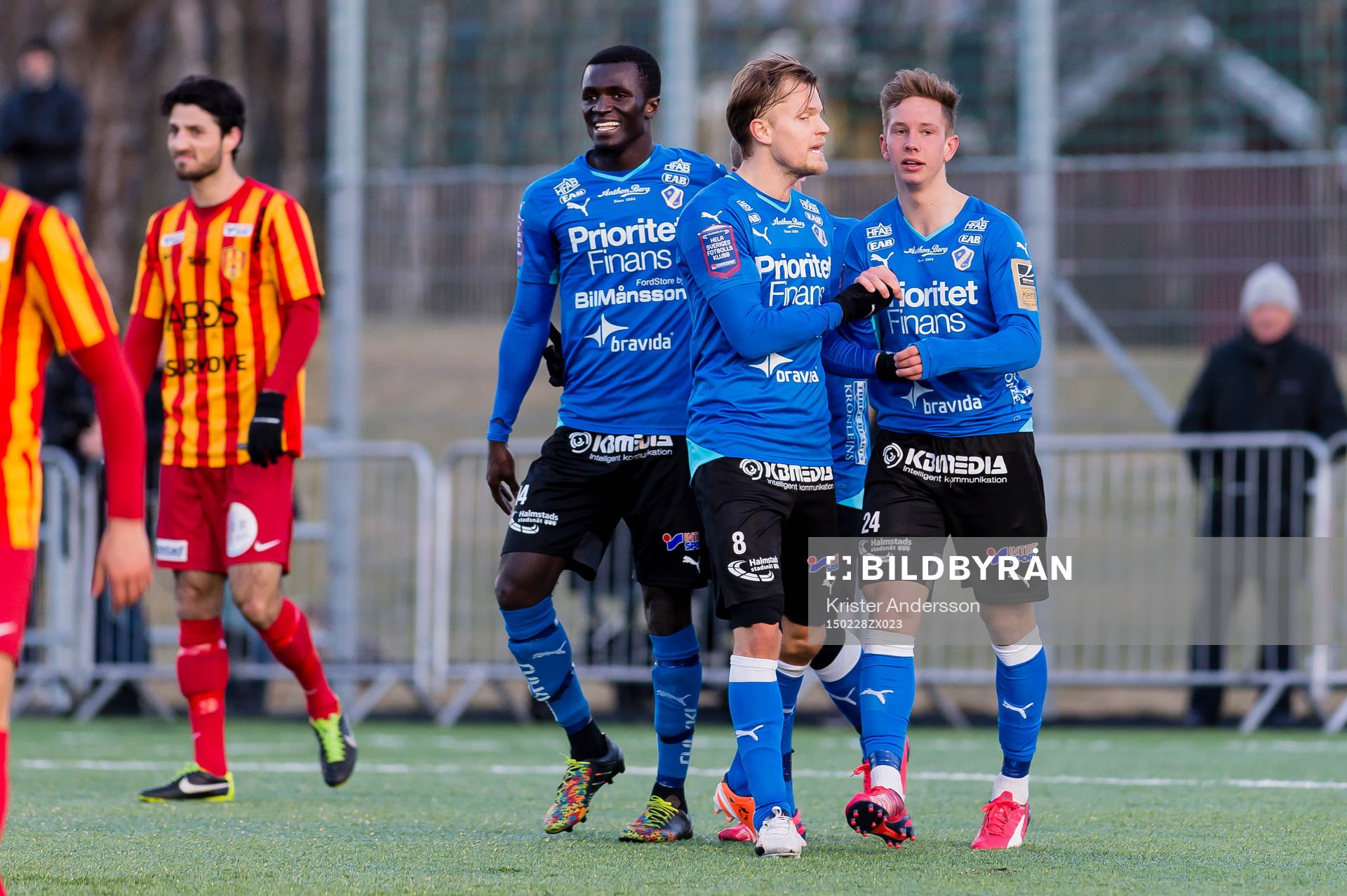 Halmstads Kwame Karikari, Kristoffer Fagercrantz och Simon