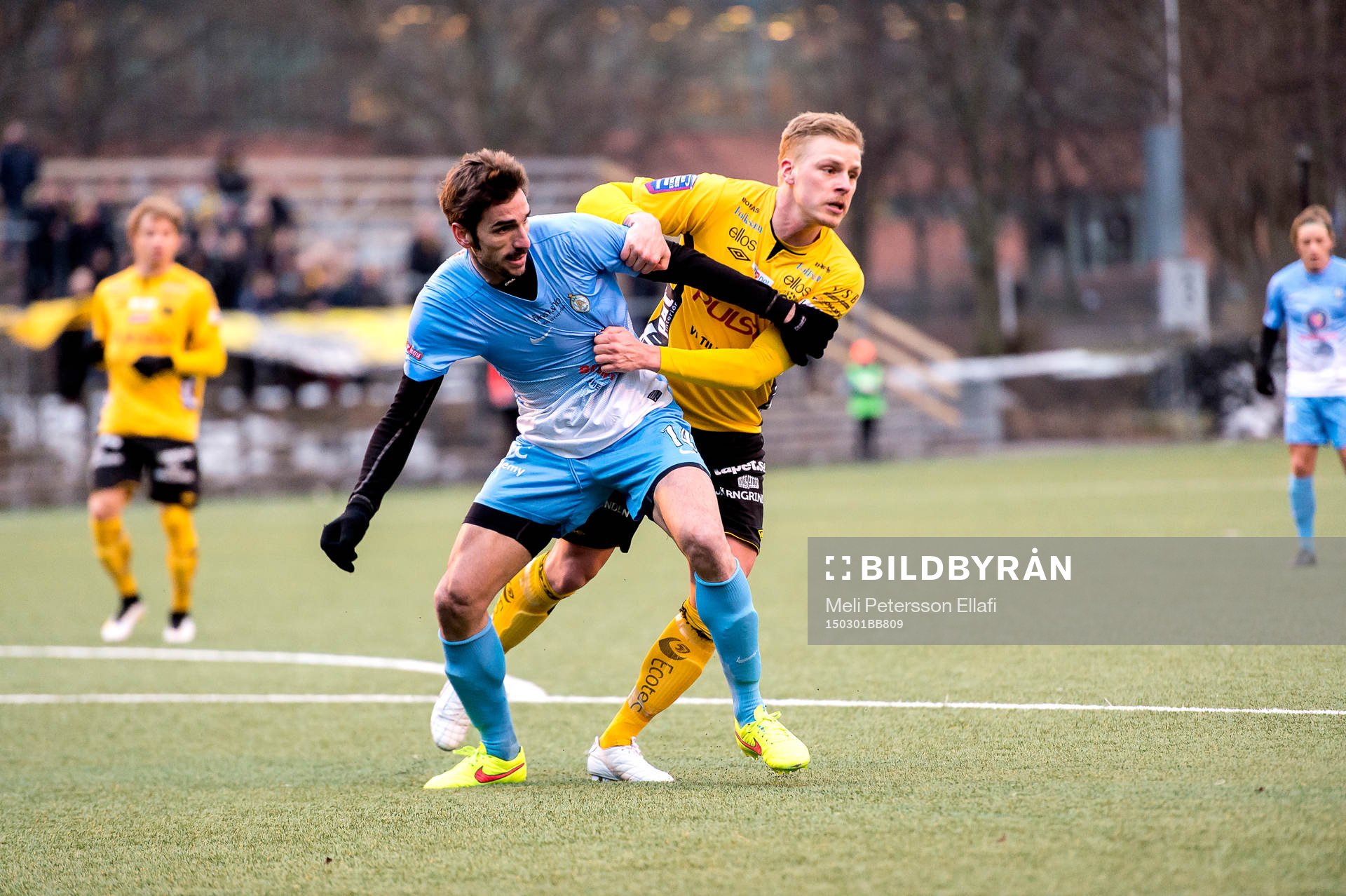 AFC Uniteds Juan Jose Hervias Beorlegui och Elfsborgs Per