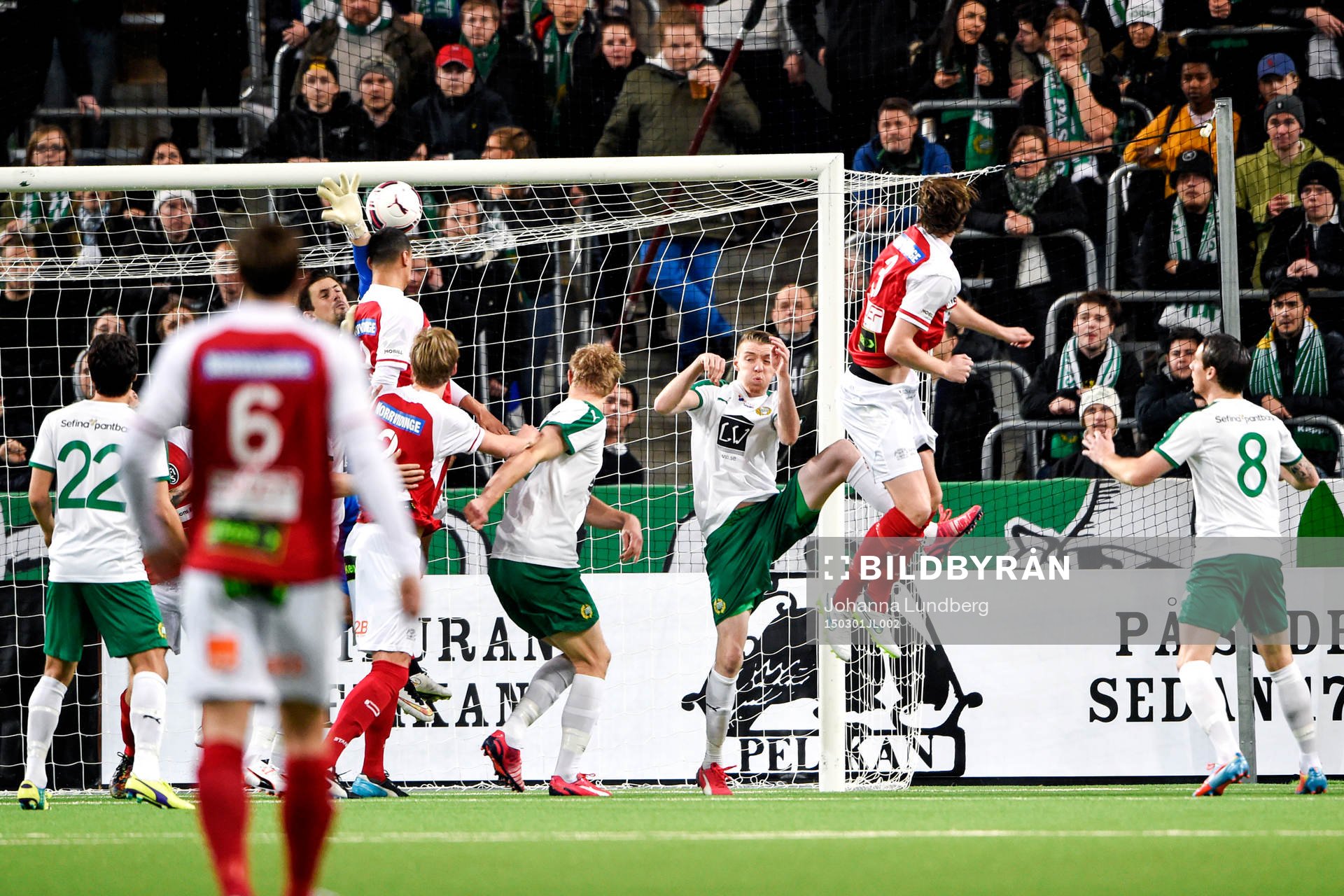 Landskronas Samuel Aziz nickar in 0-1