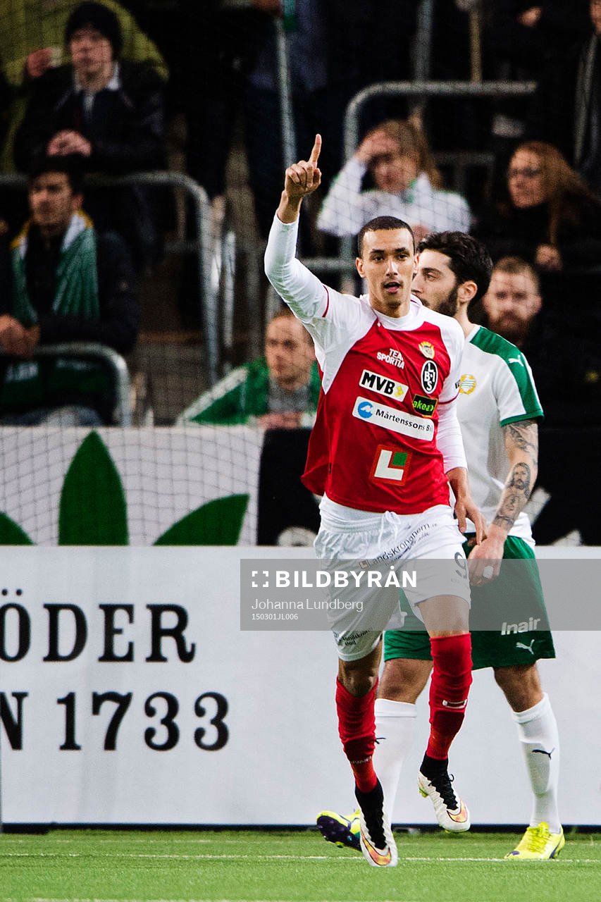 Landskronas Samuel Aziz jublar