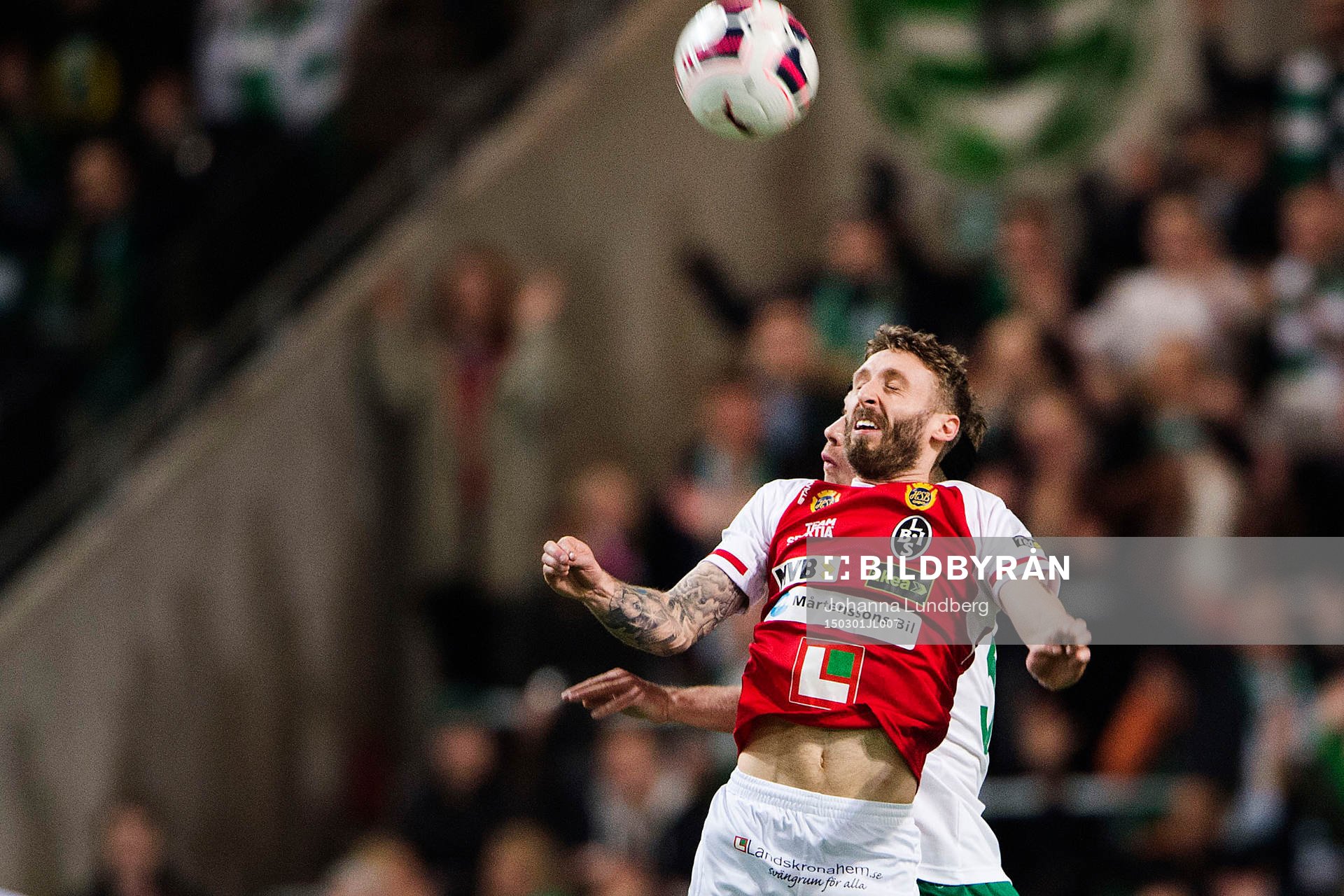 Landskronas Andrew Stadler och Hammarbys Thomas Guldborg