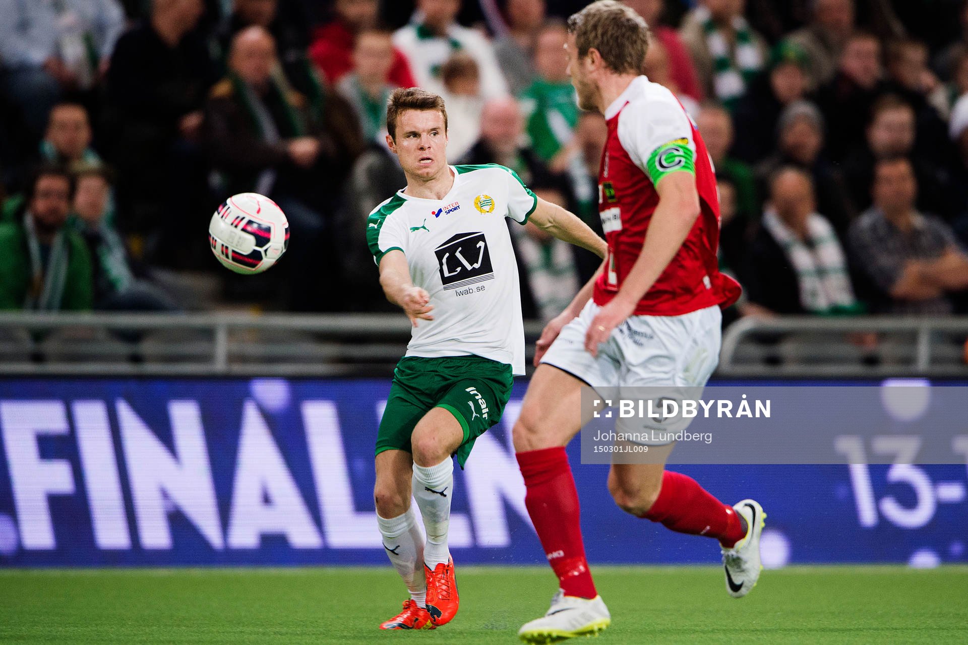 Hammarbys Måns Söderqvist och Landskronas Johnny Lundberg