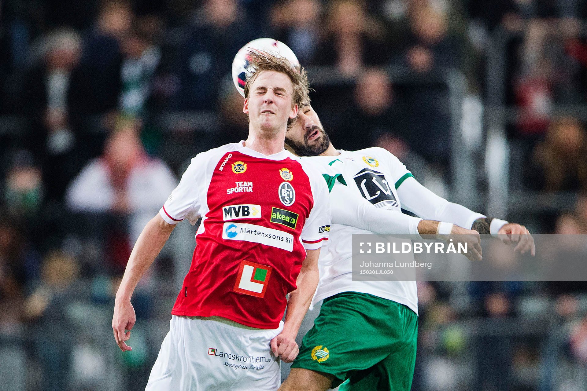 Landskronas Viktor Svensson och Hammarbys Marko Mihajlovic