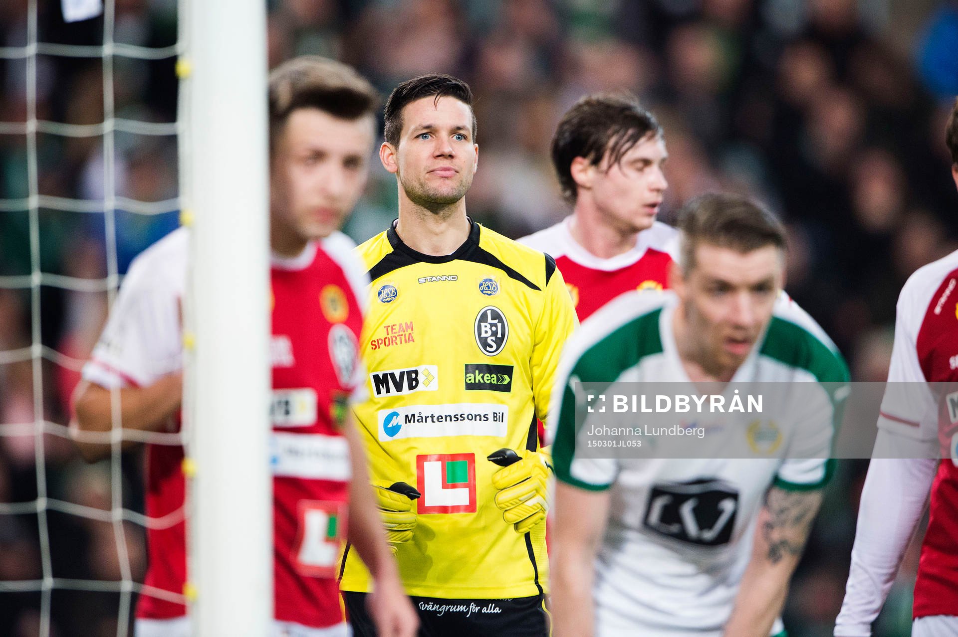 Landskronas  målvakt Jonas Sandqvist