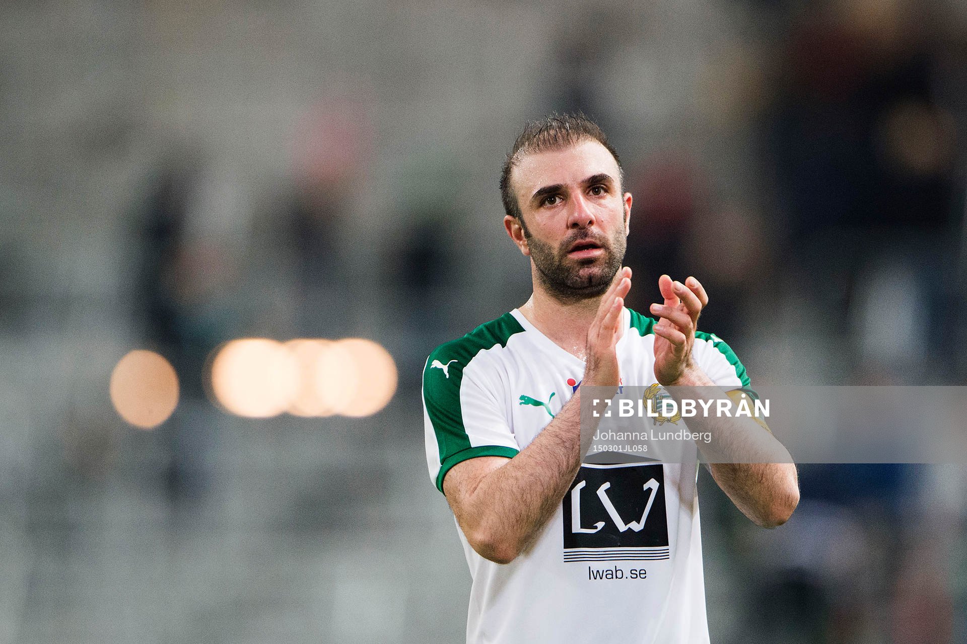 Hammarbys Kennedy Bakircioglu tackar publiken