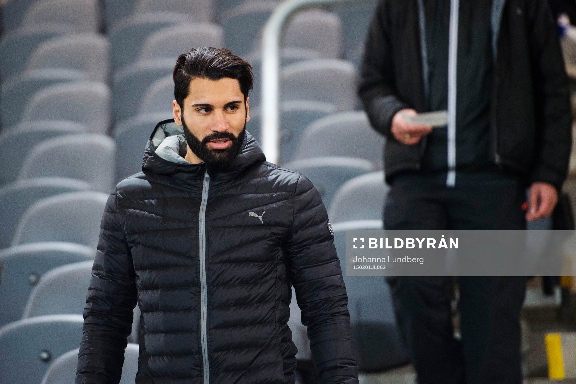 Hammarbys Stefan Batan på läktaren
