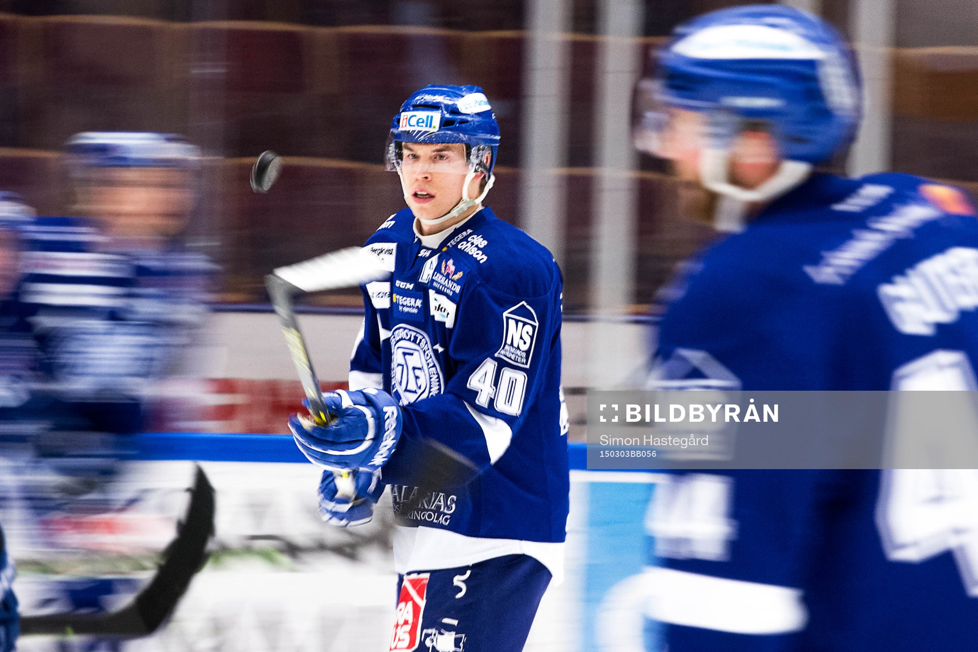 Leksands Tomi Sallinen före ishockeymatchen i SHL mellan
