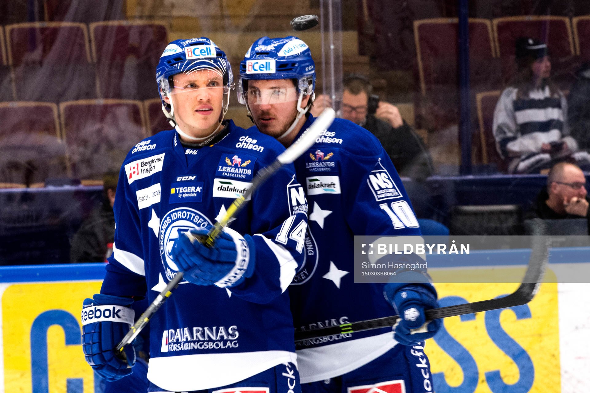 Leksands Carl Ericson och Brian Connelly före